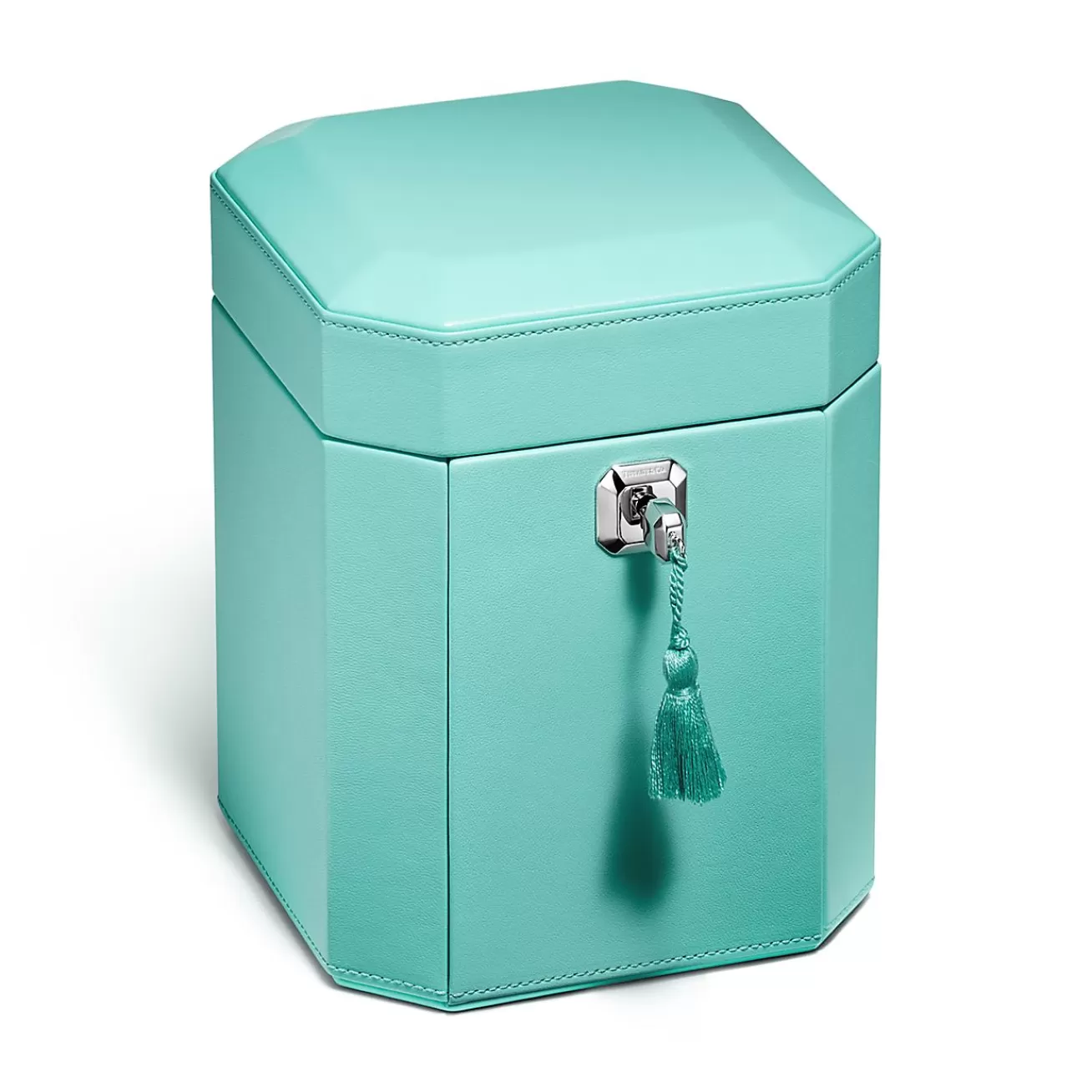 Tiffany & Co. Tiffany Facets Tall Jewelry Box in Tiffany Blue® Leather | ^ Tiffany Blue® Gifts | Business Gifts