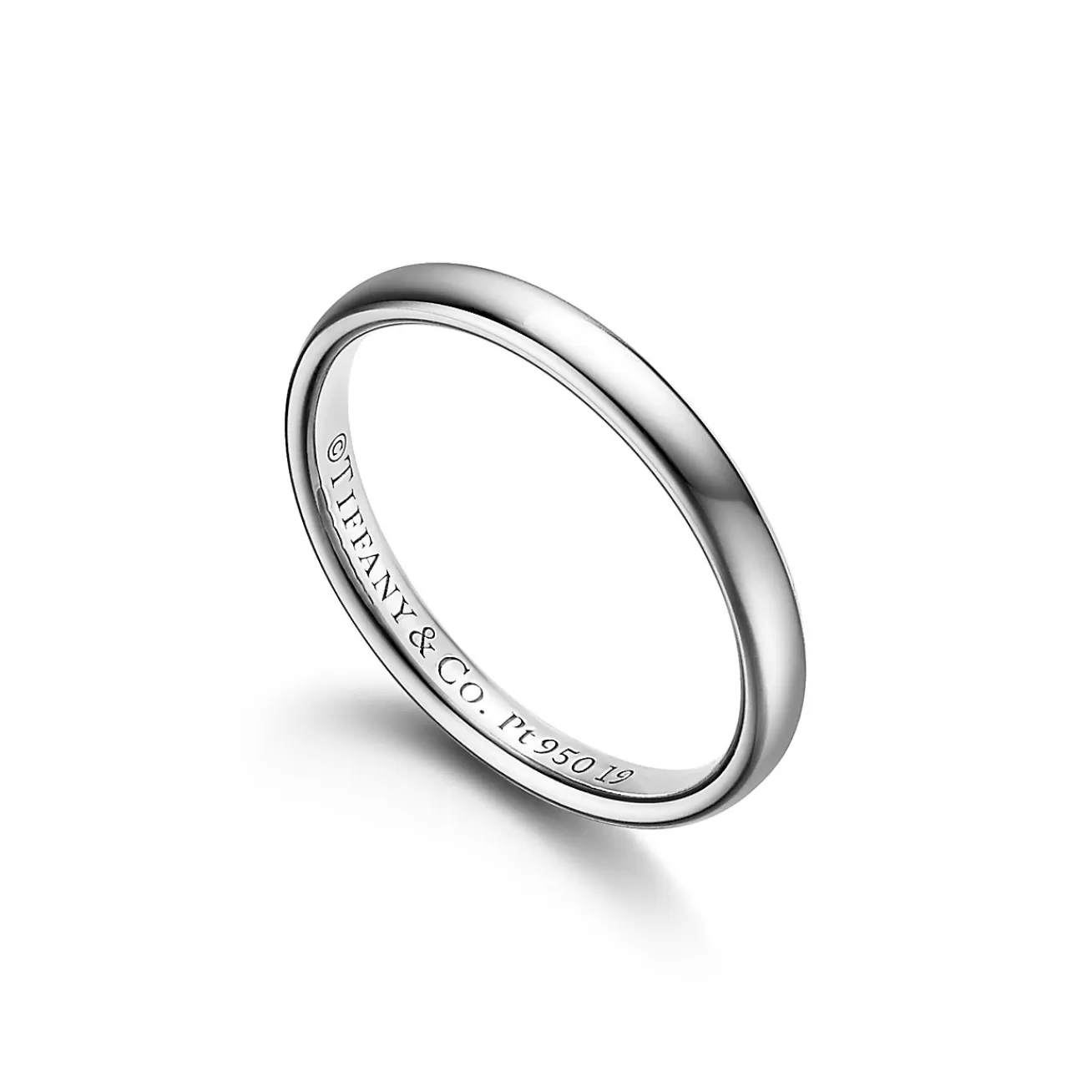 Tiffany & Co. Tiffany Forever Wedding Band Ring in Platinum, 2.5 mm Wide | ^Women Rings | Platinum Jewelry
