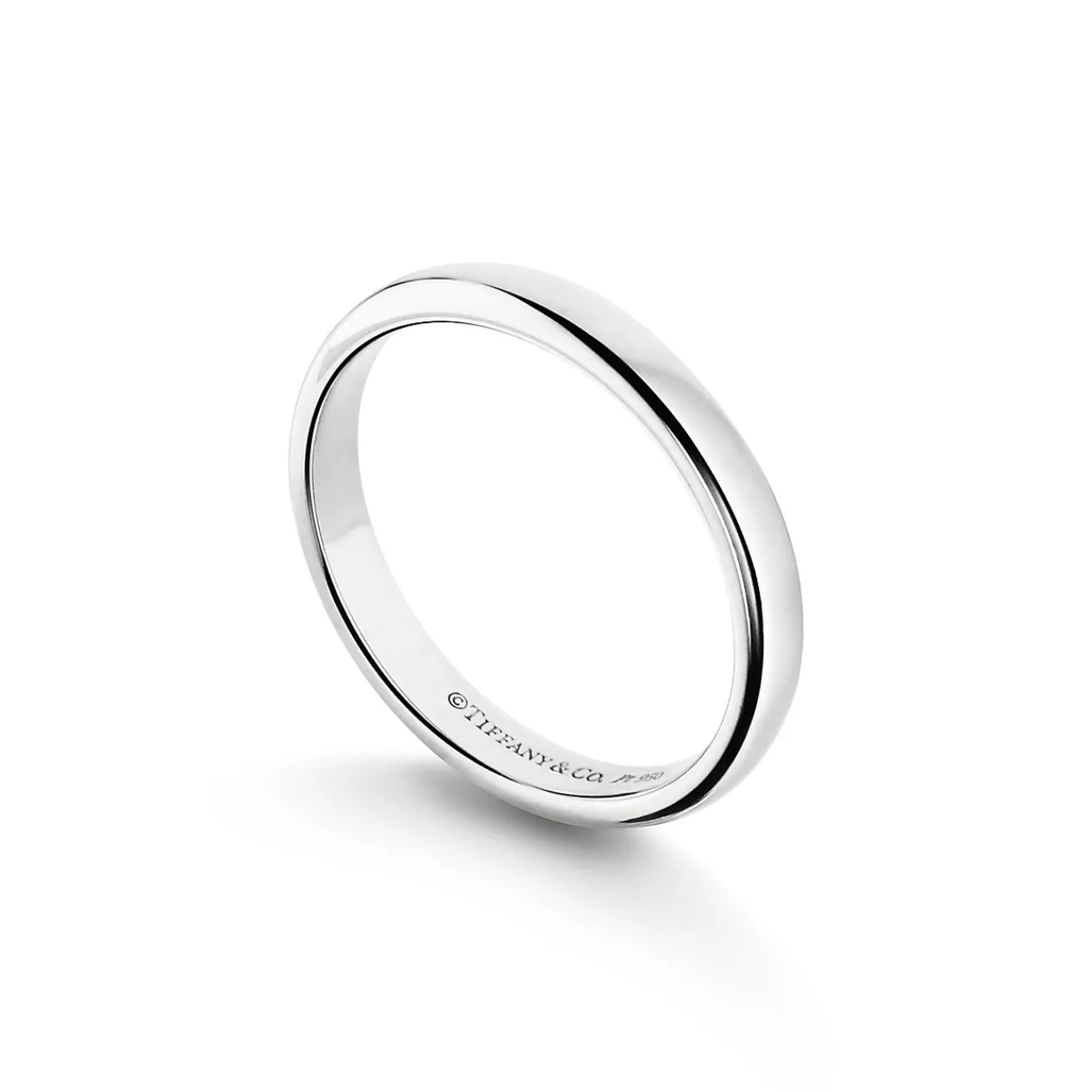 Tiffany & Co. Tiffany Forever Wedding Band Ring in Platinum, 3 mm Wide | ^Women Rings | Platinum Jewelry