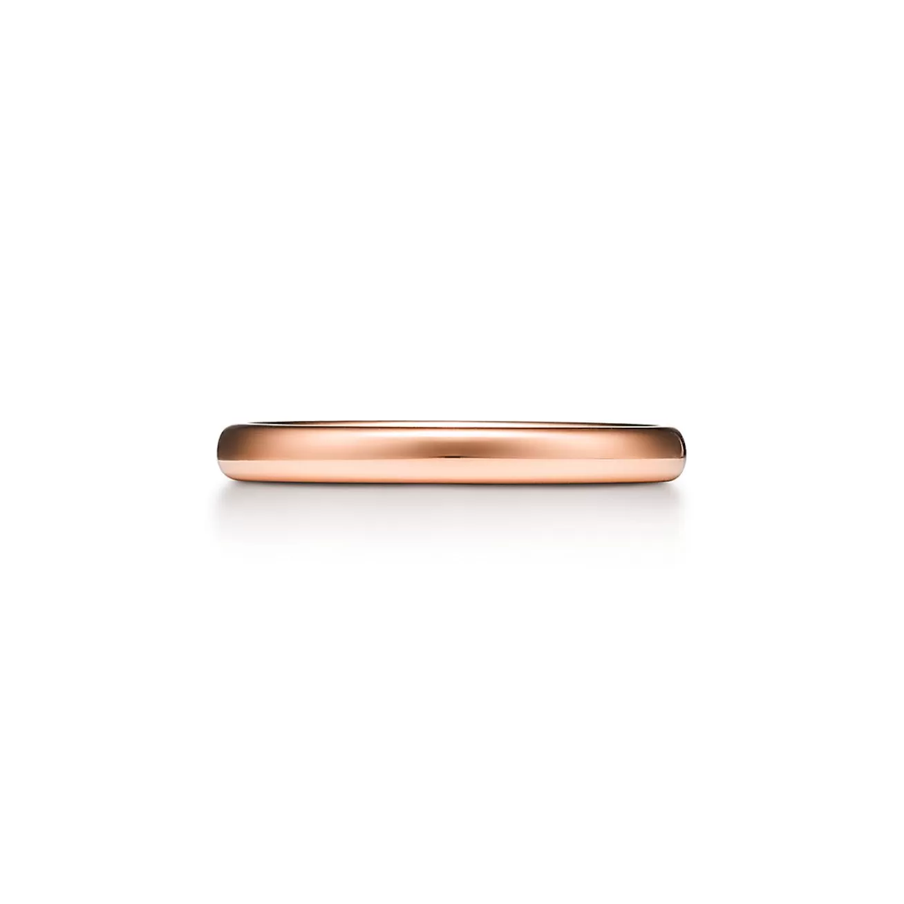 Tiffany & Co. Tiffany Forever Wedding Band Ring in Rose Gold, 2.5 mm Wide | ^Women Rings | Rose Gold Jewelry