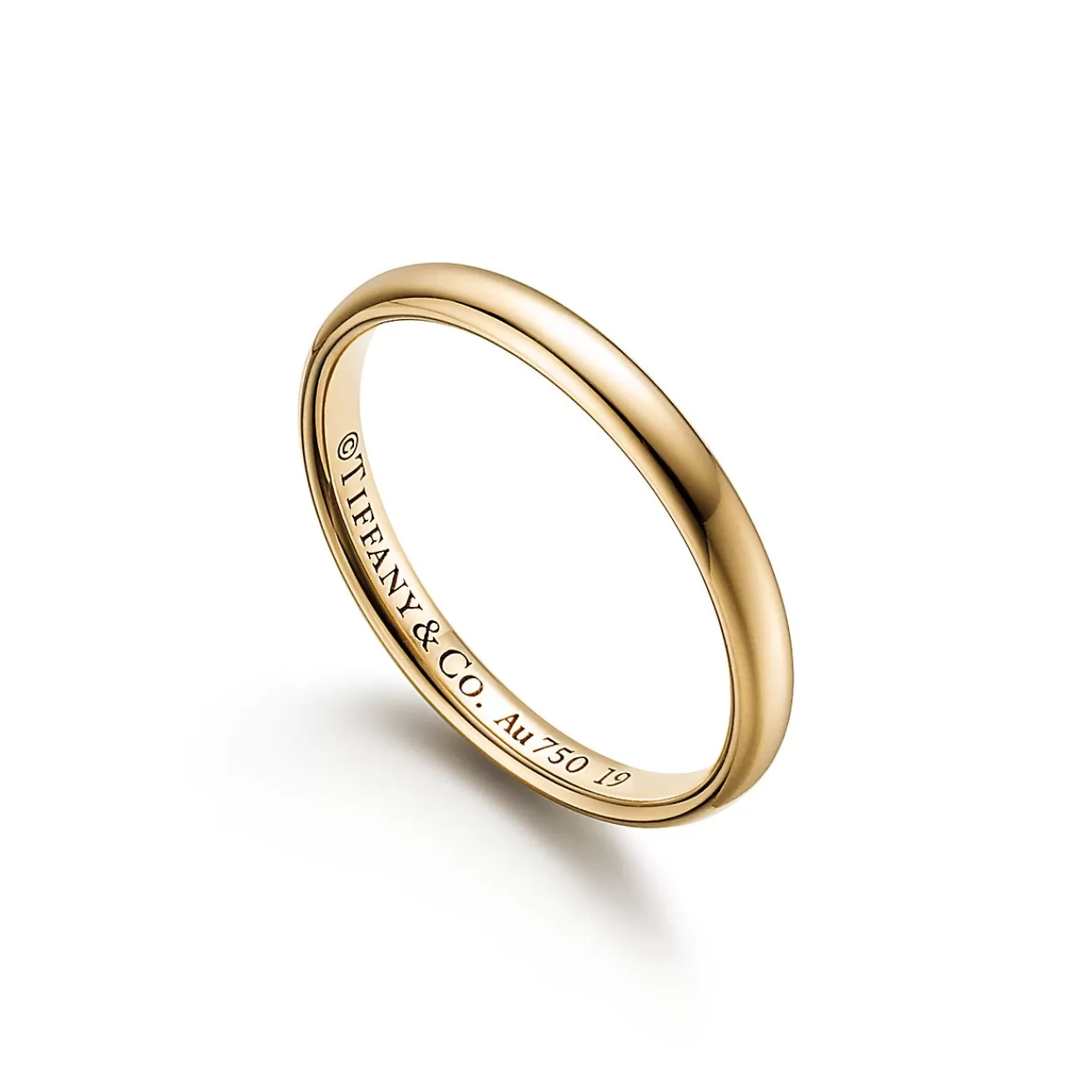 Tiffany & Co. Tiffany Forever Wedding Band Ring in Yellow Gold, 2.5 mm Wide | ^Women Rings | Gold Jewelry