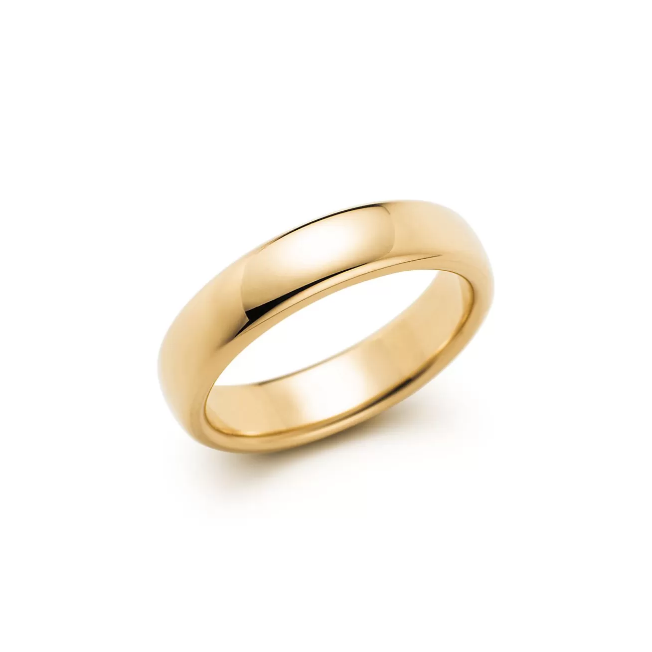 Tiffany & Co. Tiffany Forever Wedding Band Ring in Yellow Gold, 4.5 mm Wide | ^Women Rings | Gold Jewelry