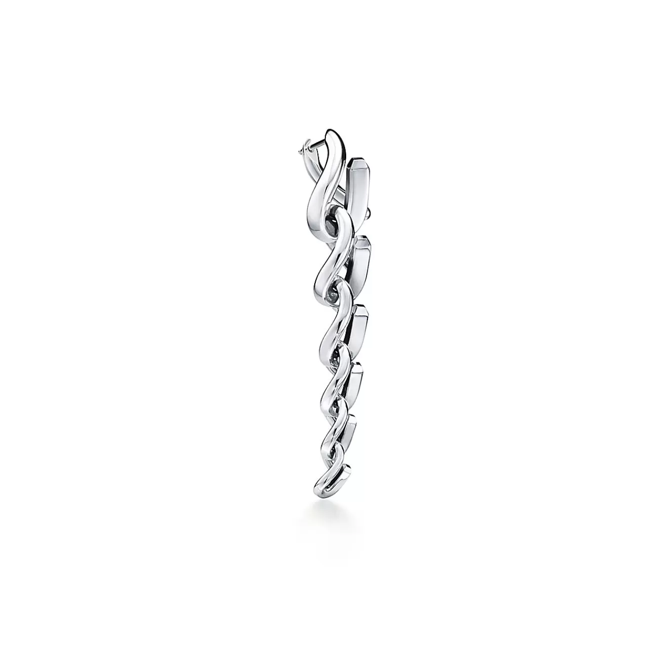 Tiffany & Co. Tiffany Forge Drop Link Earrings in High-polished Sterling Silver | ^ Earrings | New Jewelry