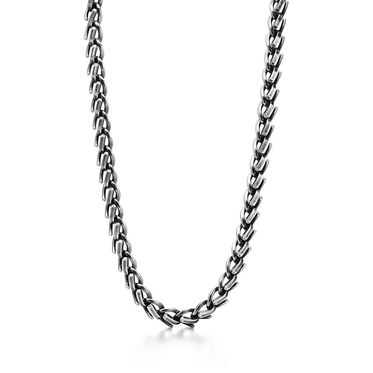 Tiffany & Co. Tiffany Forge Large Link Necklace in Blackened Sterling Silver | ^ Necklaces & Pendants | Men's Jewelry