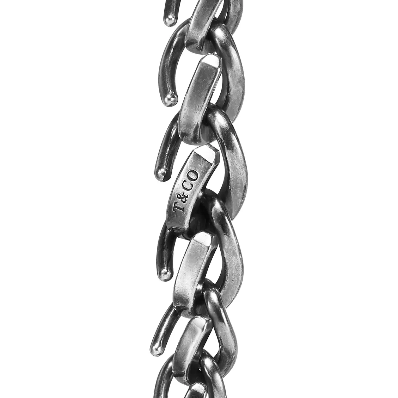 Tiffany & Co. Tiffany Forge Medium Link Bracelet in Blackened Sterling Silver | ^ Bracelets | Men's Jewelry