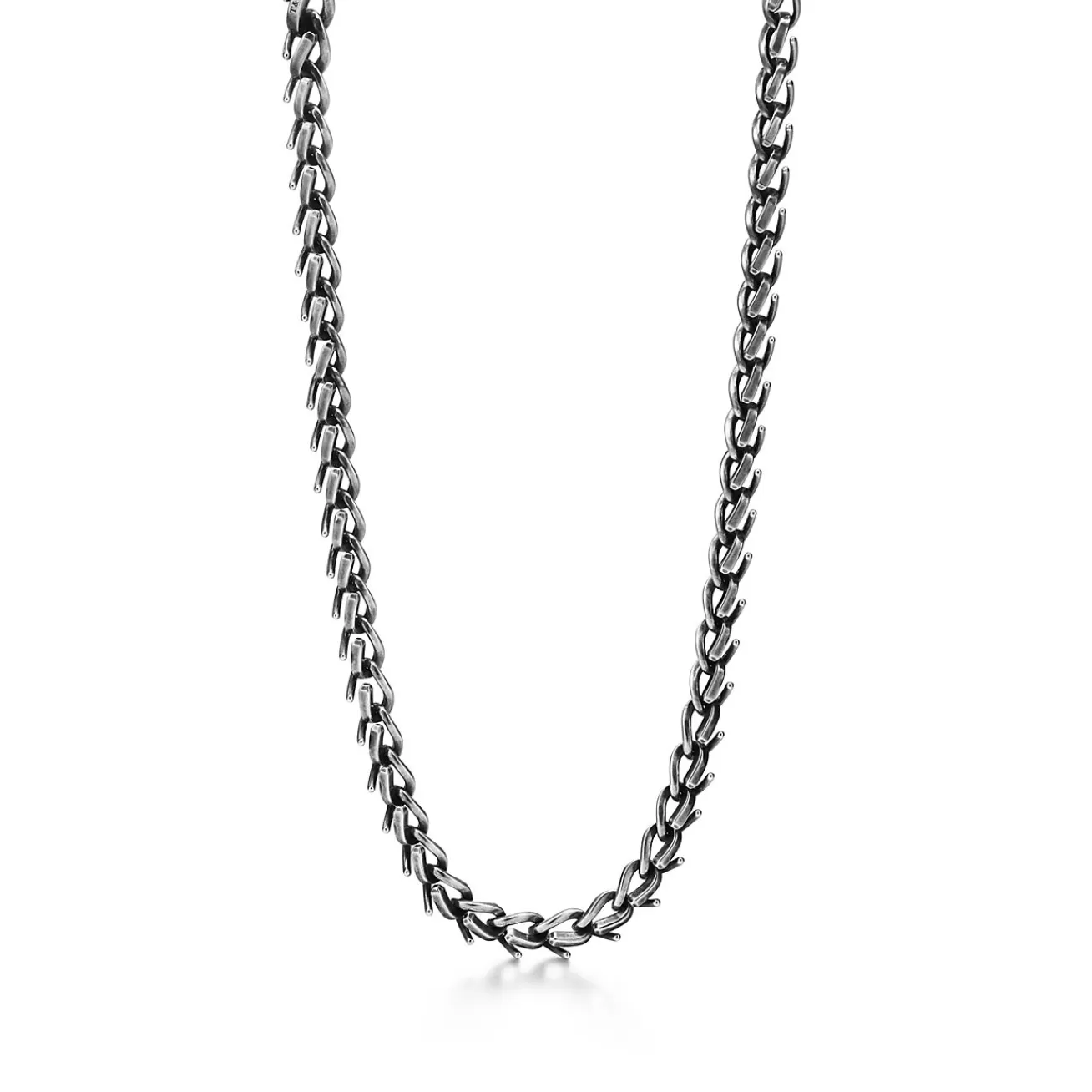 Tiffany & Co. Tiffany Forge Medium Link Necklace in Blackened Sterling Silver | ^ Necklaces & Pendants | Men's Jewelry