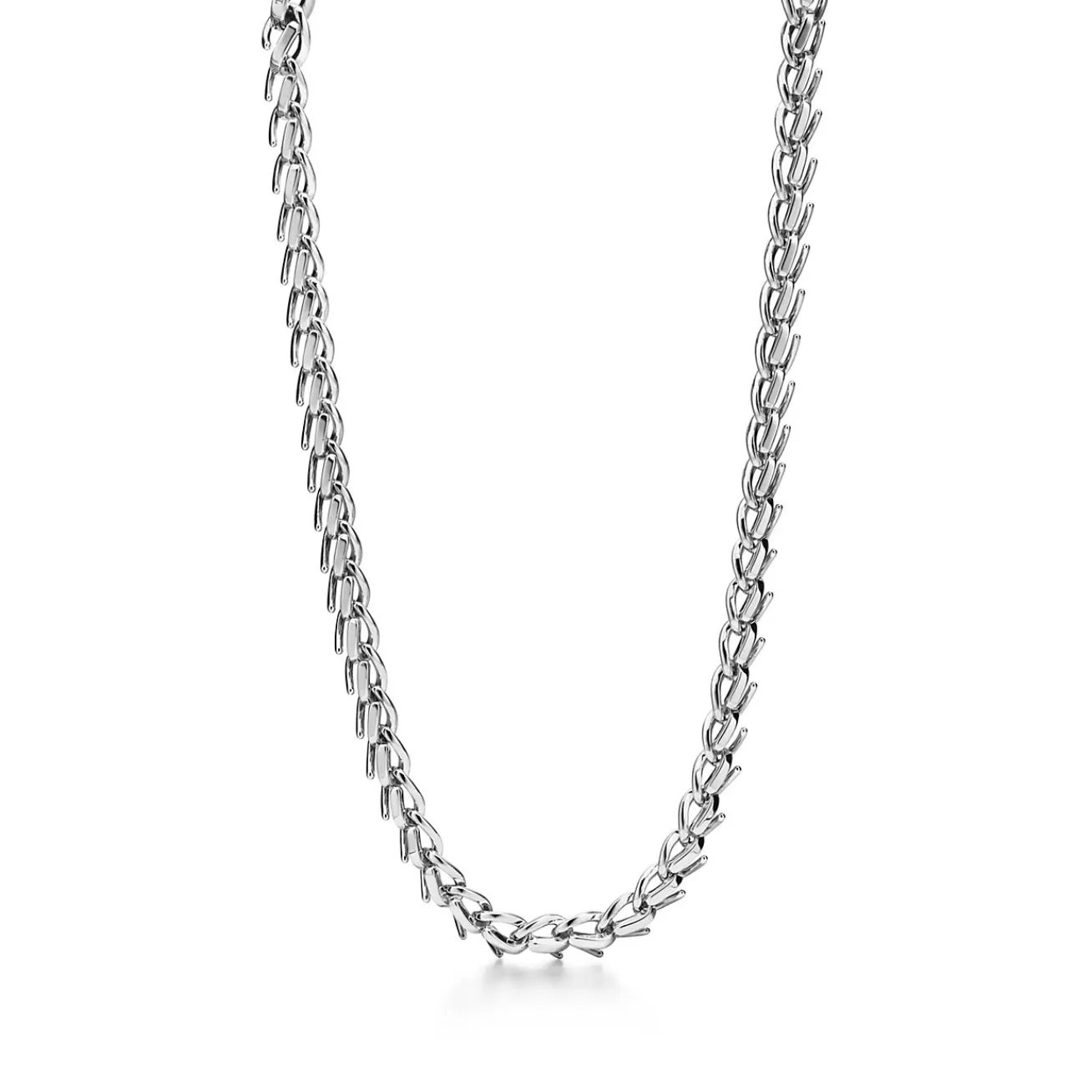 Tiffany & Co. Tiffany Forge Medium Link Necklace in High- polished Sterling Silver | ^ Necklaces & Pendants | Men's Jewelry