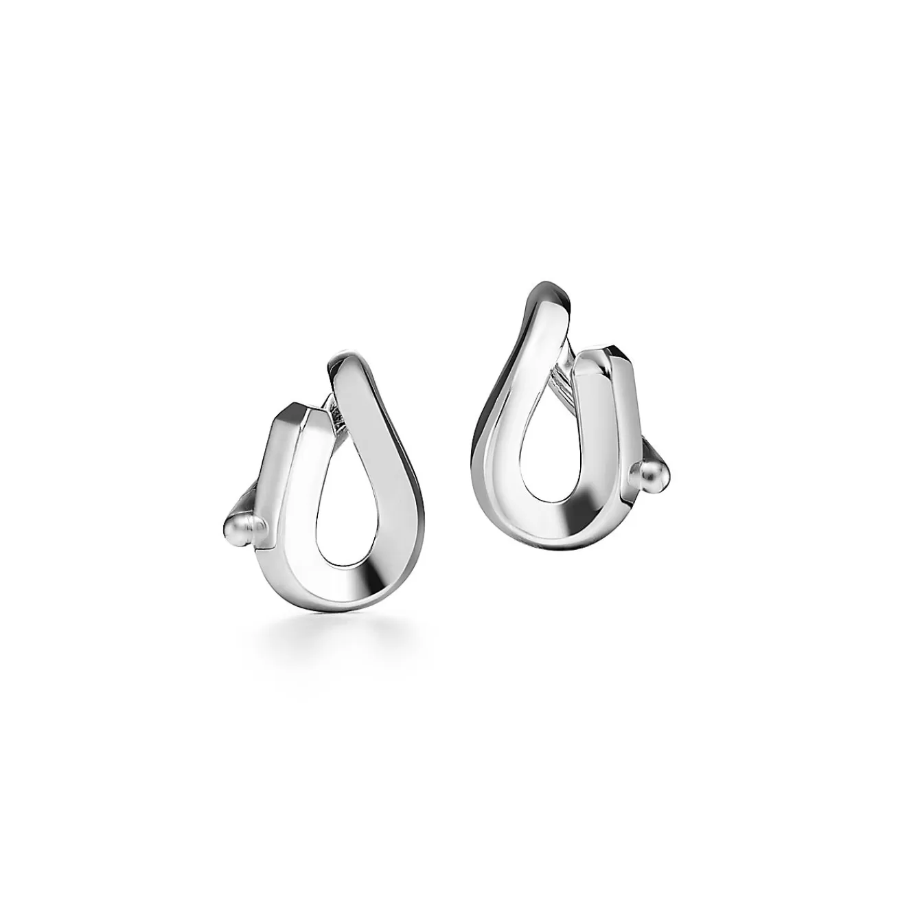 Tiffany & Co. Tiffany Forge Single-link Earrings in High- polished Sterling Silver | ^ Earrings | Men's Jewelry