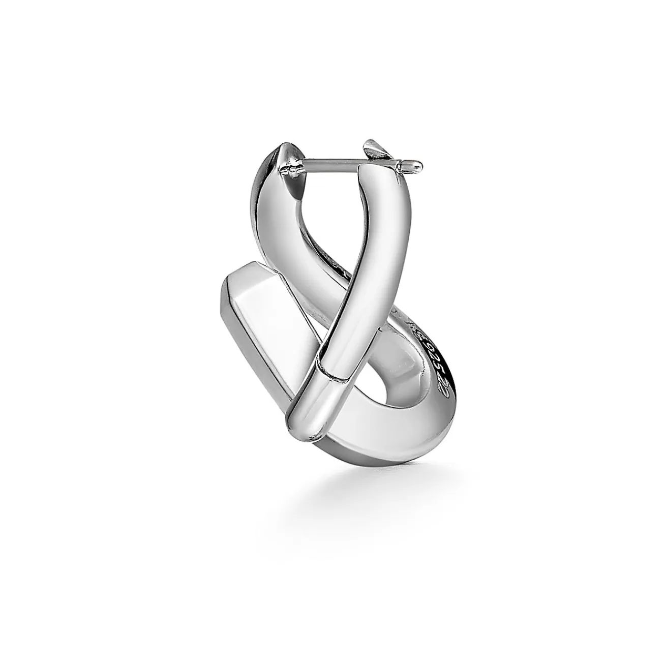 Tiffany & Co. Tiffany Forge Single-link Earrings in High- polished Sterling Silver | ^ Earrings | Men's Jewelry