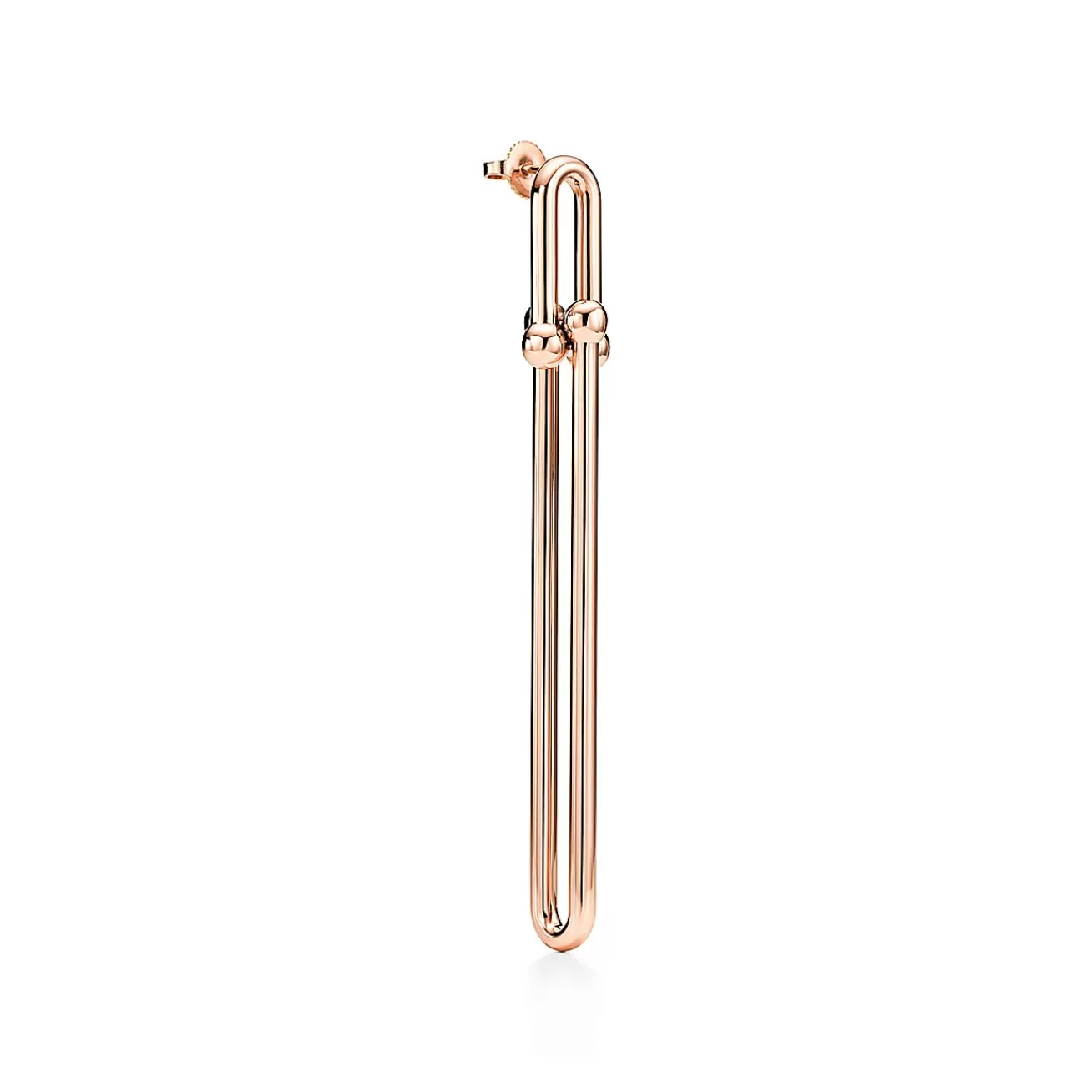 Tiffany & Co. Tiffany HardWear double long link earrings in 18k rose gold. | ^ Earrings | Rose Gold Jewelry