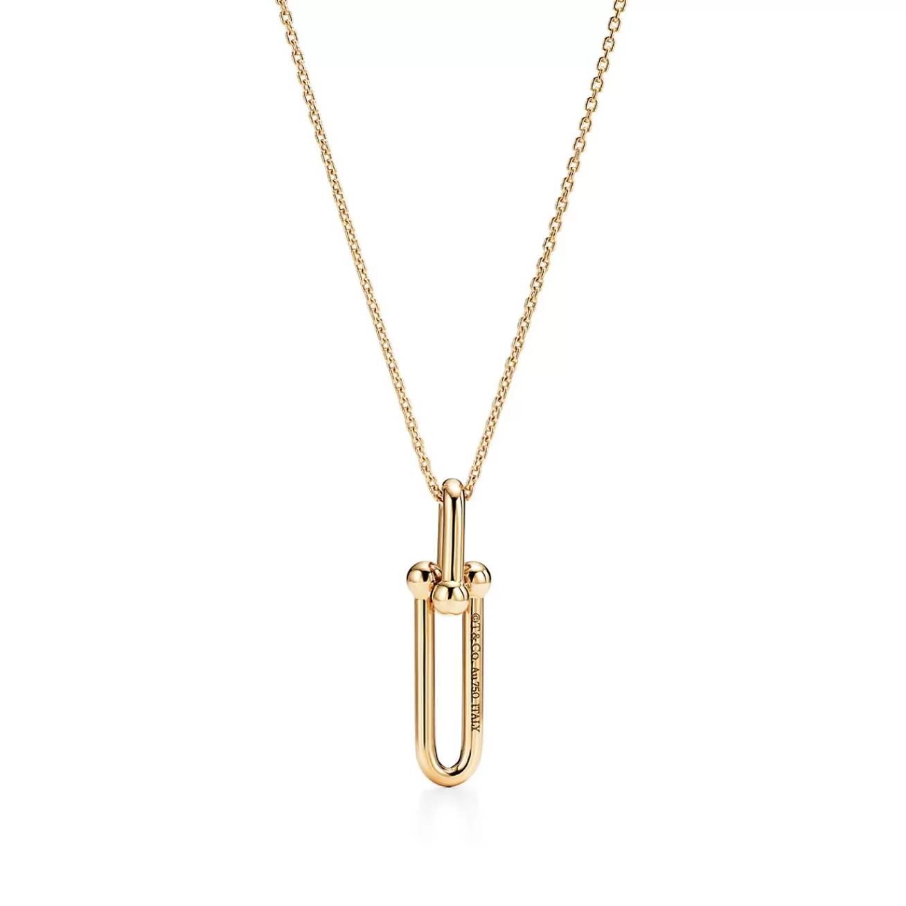 Tiffany & Co. Tiffany HardWear Elongated Link Pendant in Yellow Gold | ^ Necklaces & Pendants | Men's Jewelry