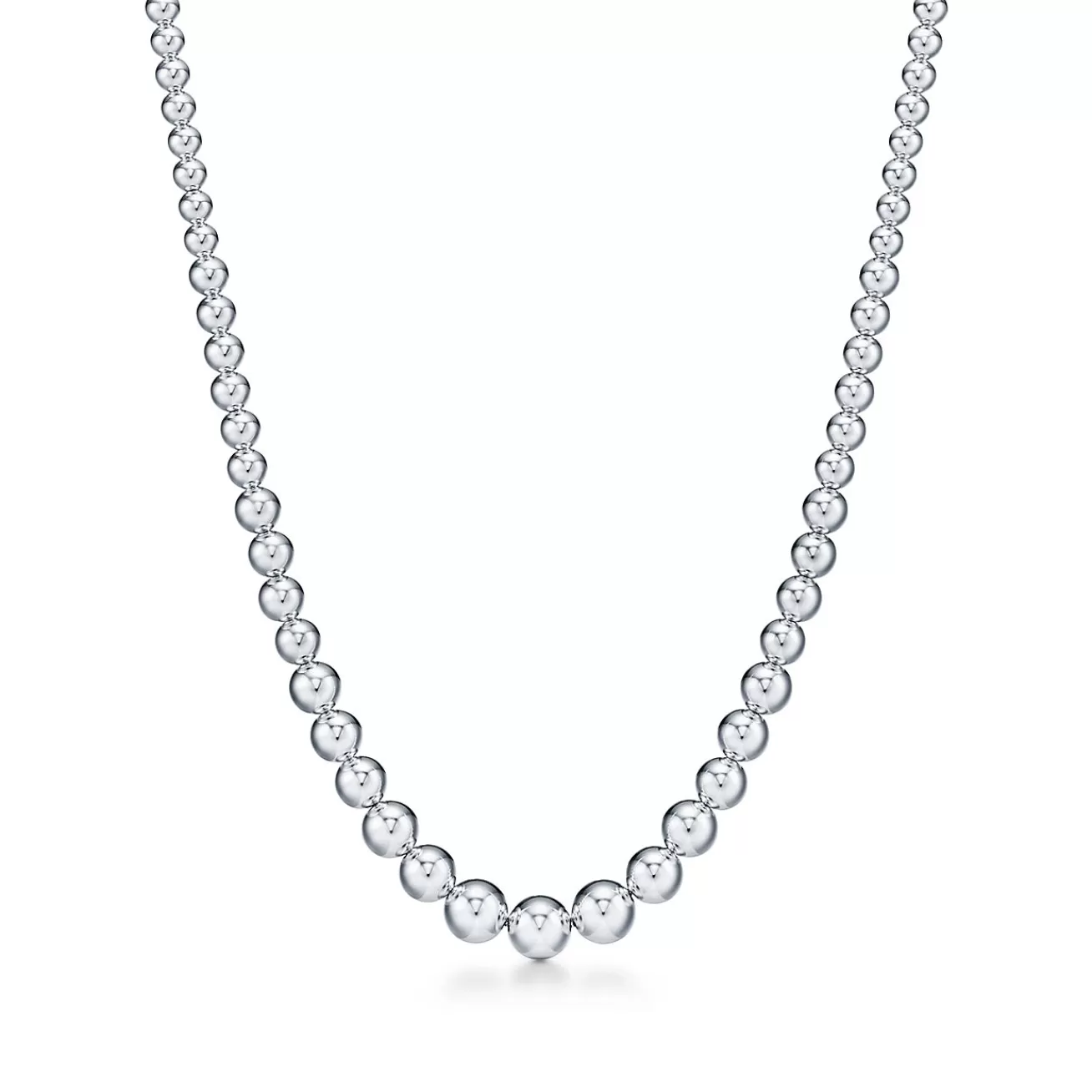 Tiffany & Co. Tiffany HardWear graduated ball necklace in sterling silver. | ^ Tiffany HardWear | Gifts $1,500 & Under