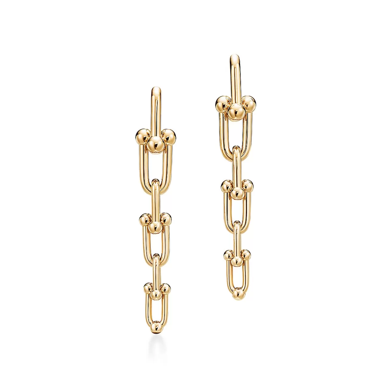 Tiffany & Co. Tiffany HardWear graduated link earrings in 18k gold. | ^ Earrings | Gold Jewelry