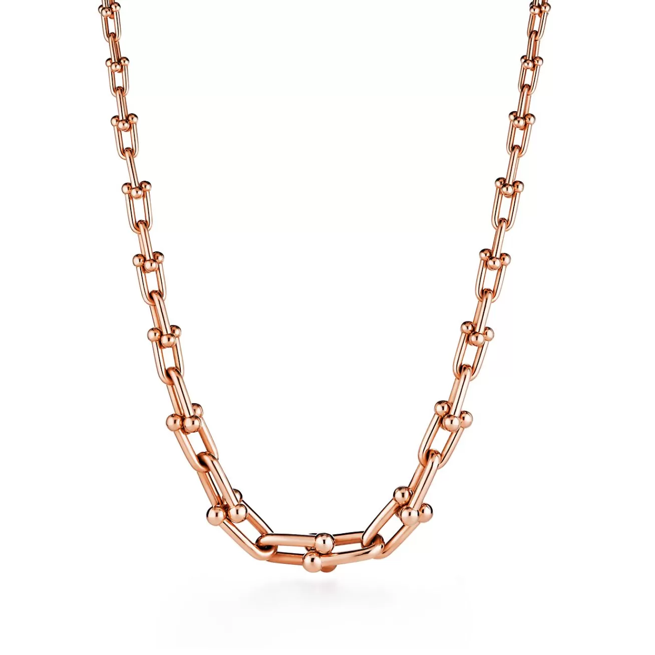 Tiffany & Co. Tiffany HardWear graduated link necklace in 18k rose gold. | ^ Necklaces & Pendants | Men's Jewelry