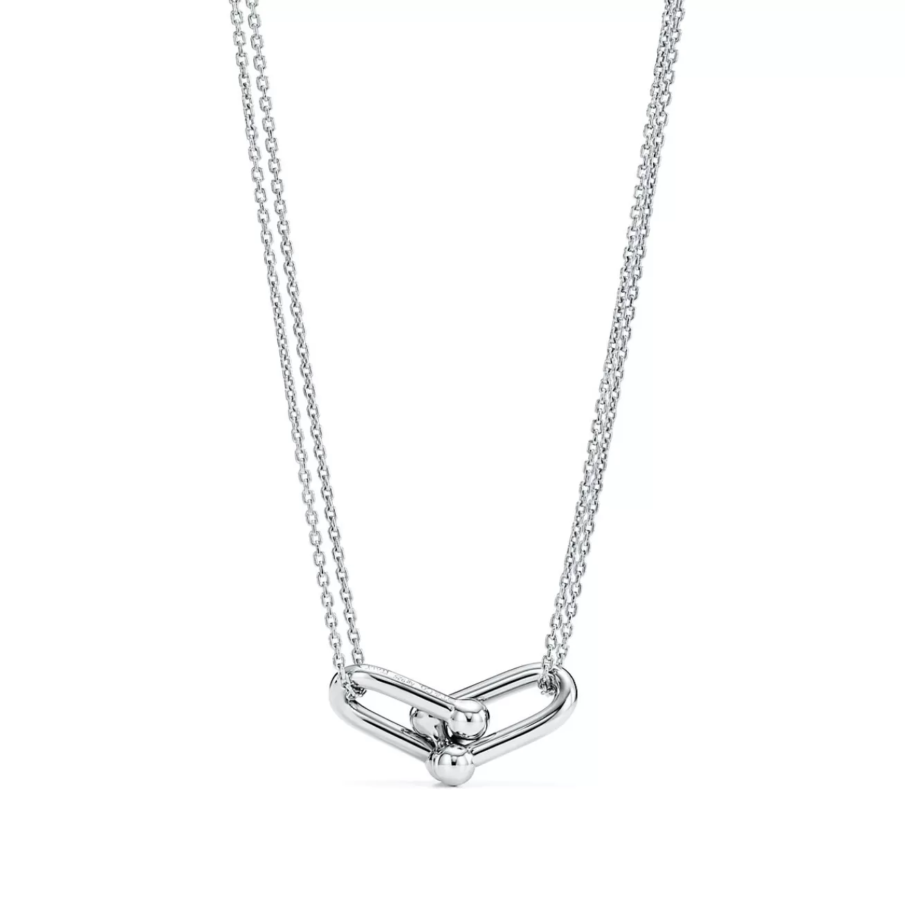 Tiffany & Co. Tiffany HardWear Large Double Link Pendant in Sterling Silver | ^ Necklaces & Pendants | Gifts for Her