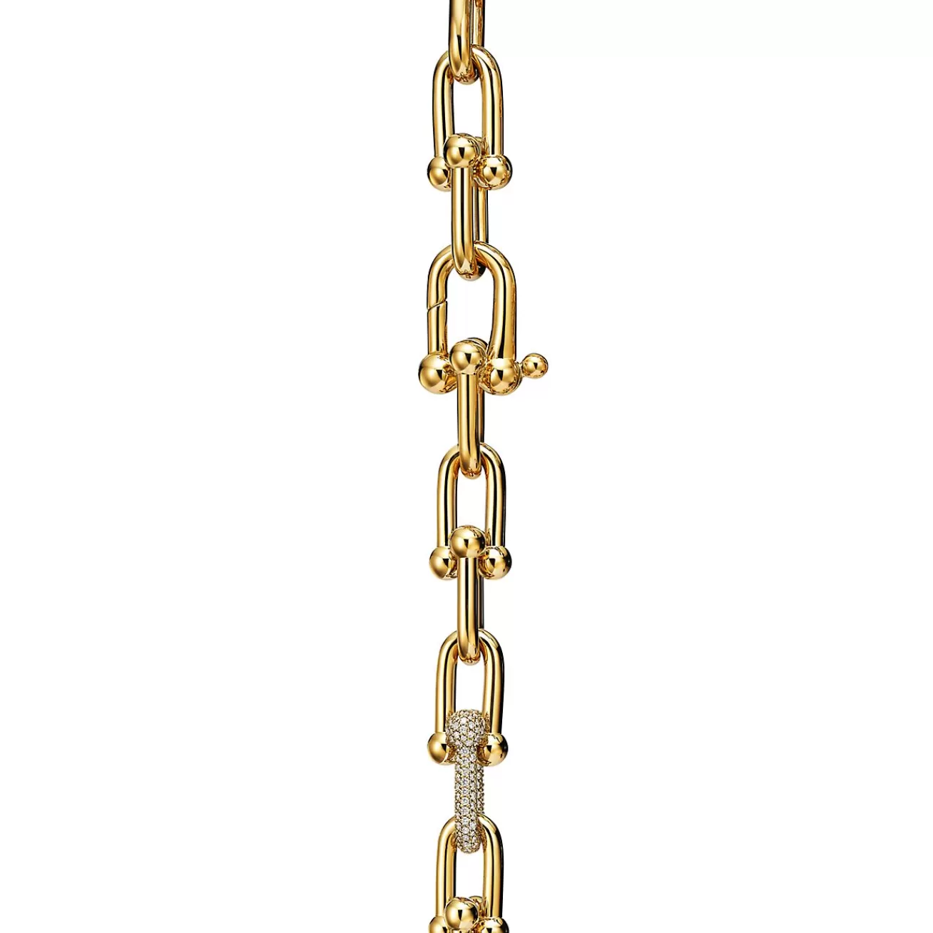 Tiffany & Co. Tiffany HardWear Large Link Bracelet in Yellow Gold with Diamonds | ^ Bracelets | Gold Jewelry