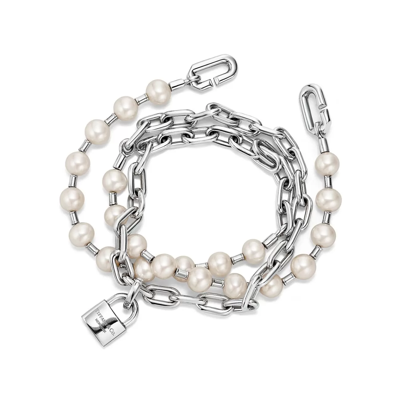 Tiffany & Co. Tiffany HardWear Pearl Lock Bracelet in Silver, Medium | ^ Bracelets | Men's Jewelry