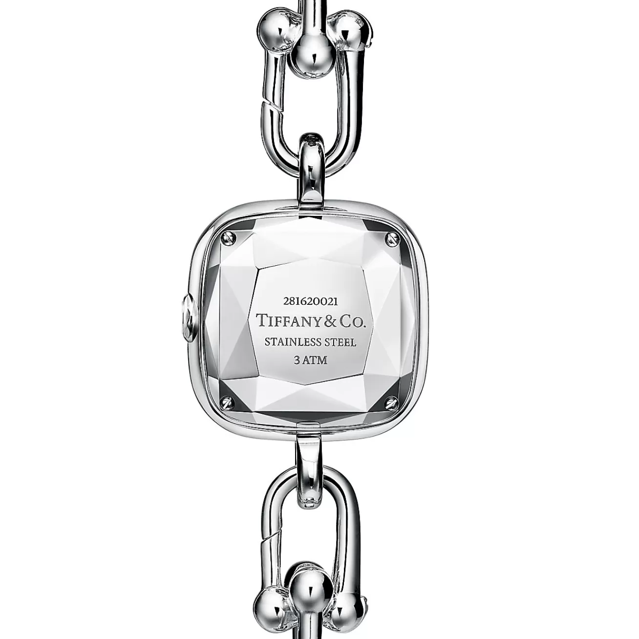 Tiffany & Co. Tiffany HardWear Watch in Sterling Silver and Steel with Diamonds | ^Women Fine Watches | Tiffany HardWear
