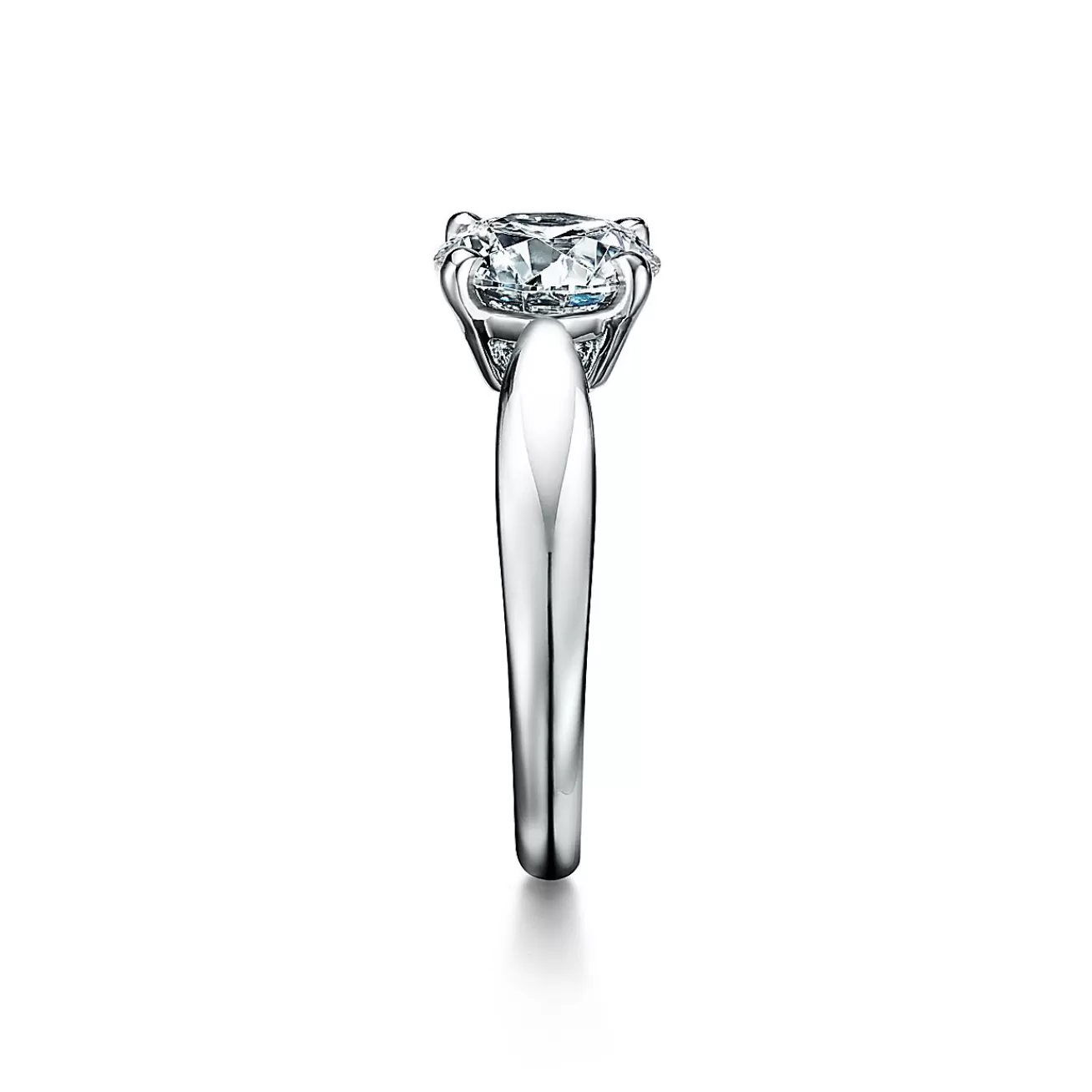 Tiffany & Co. Tiffany Harmony® engagement ring in platinum: a study in balance and grace. | ^ Engagement Rings