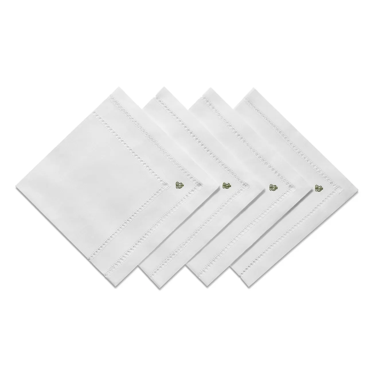 Tiffany & Co. Tiffany Heritage Napkins Set of Four, in Jade Green Linen | ^ Table Linens
