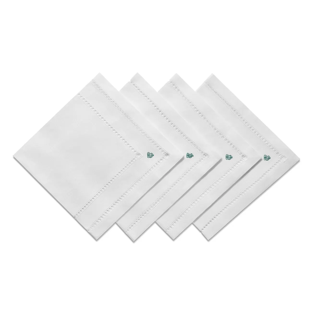 Tiffany & Co. Tiffany Heritage Napkins Set of Four, in White Linen | ^ Table Linens