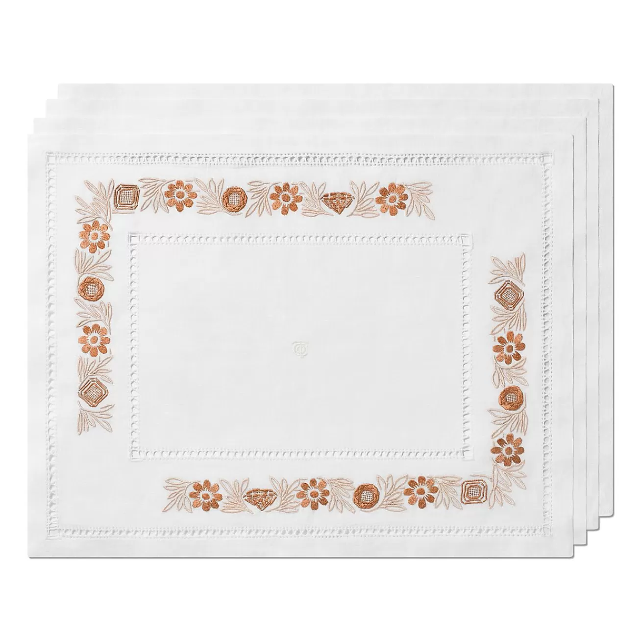 Tiffany & Co. Tiffany Heritage Place Mats Set of Four, in Carnelian Linen | ^ Table Linens