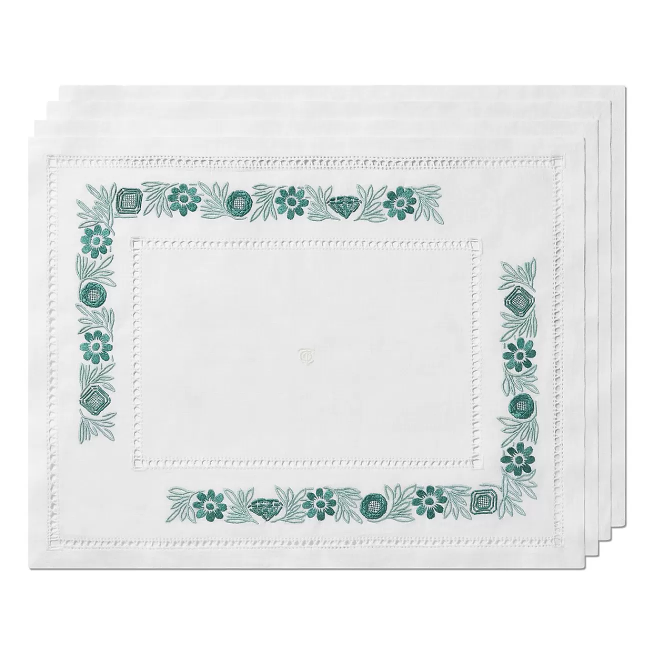 Tiffany & Co. Tiffany Heritage Place Mats Set of Four, in Tiffany Blue® Linen | ^ Table Linens