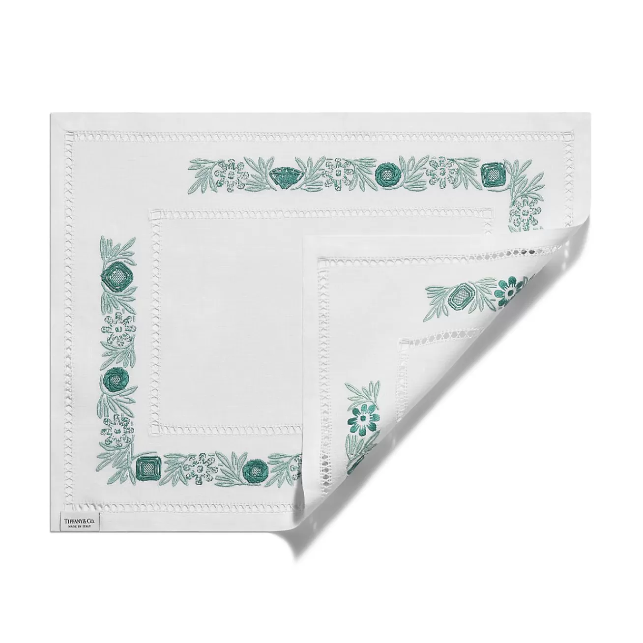 Tiffany & Co. Tiffany Heritage Place Mats Set of Four, in Tiffany Blue® Linen | ^ Table Linens