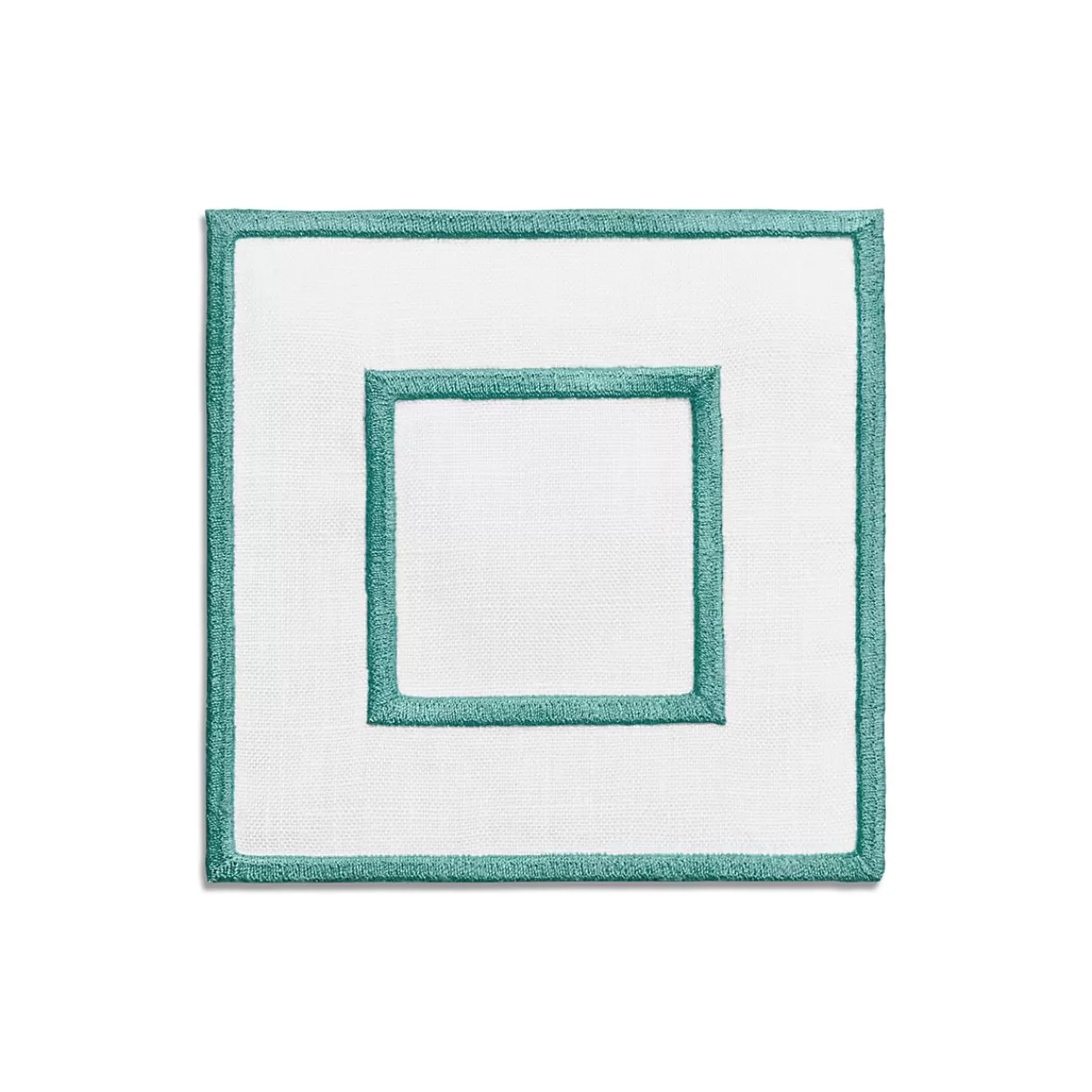 Tiffany & Co. Tiffany Home Essentials Embroidered Coasters in Linen, Set of Four | ^ Tiffany Blue® Gifts | Decor
