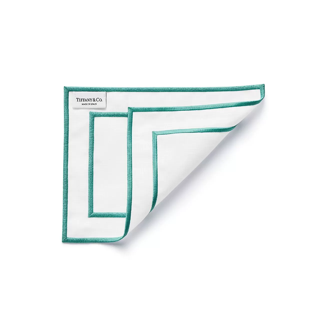 Tiffany & Co. Tiffany Home Essentials Embroidered Cocktail Napkins in Linen, Set of Four | ^ The Home | Housewarming Gifts