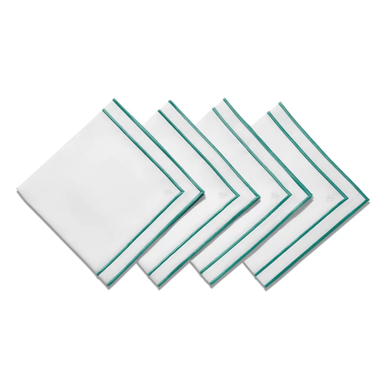 Tiffany & Co. Tiffany Home Essentials Embroidered Napkins in Linen, Set of Four | ^ Tiffany Blue® Gifts | Wedding Gifts
