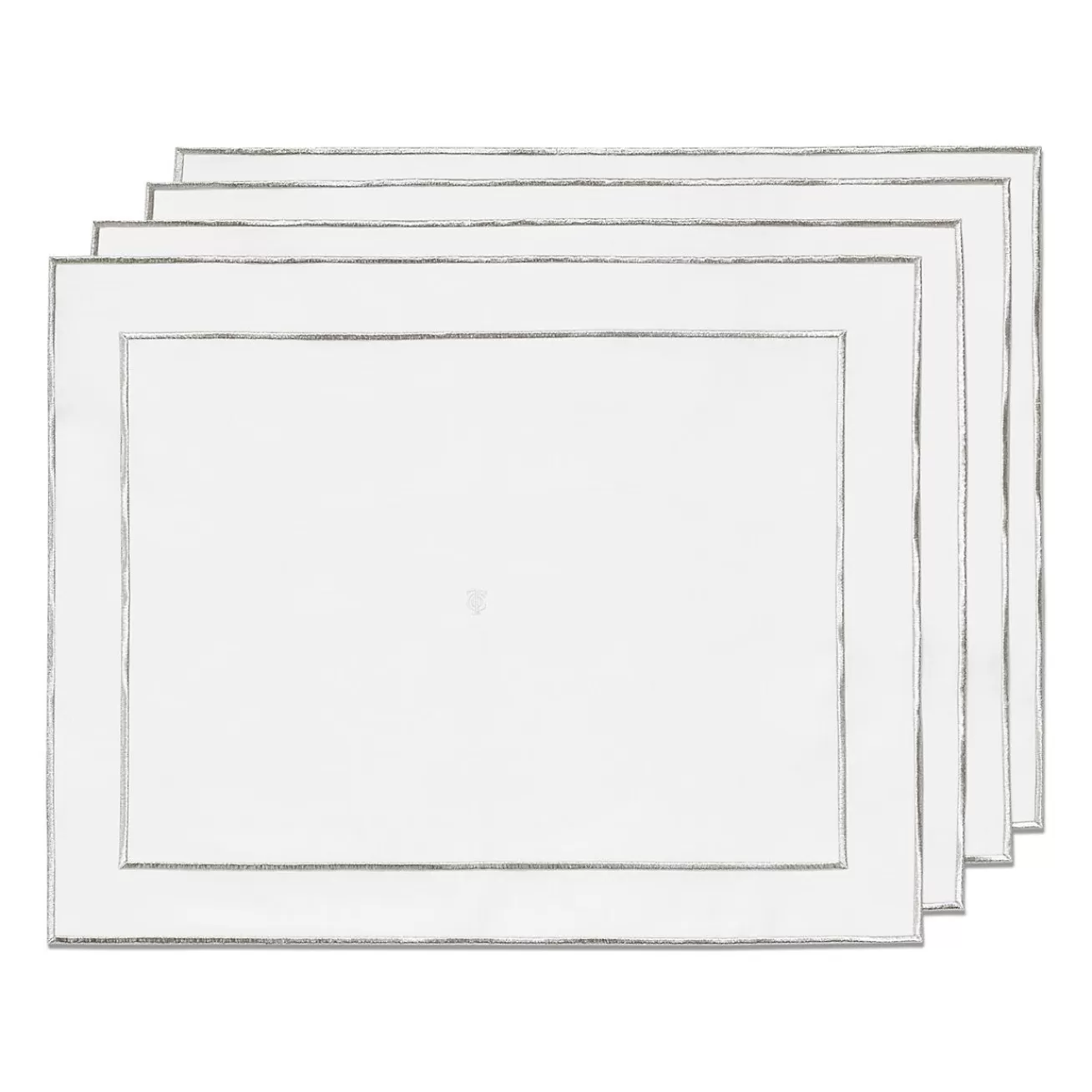 Tiffany & Co. Tiffany Home Essentials Embroidered Placemats in Linen, Set of Four | ^ Decor | Table Linens