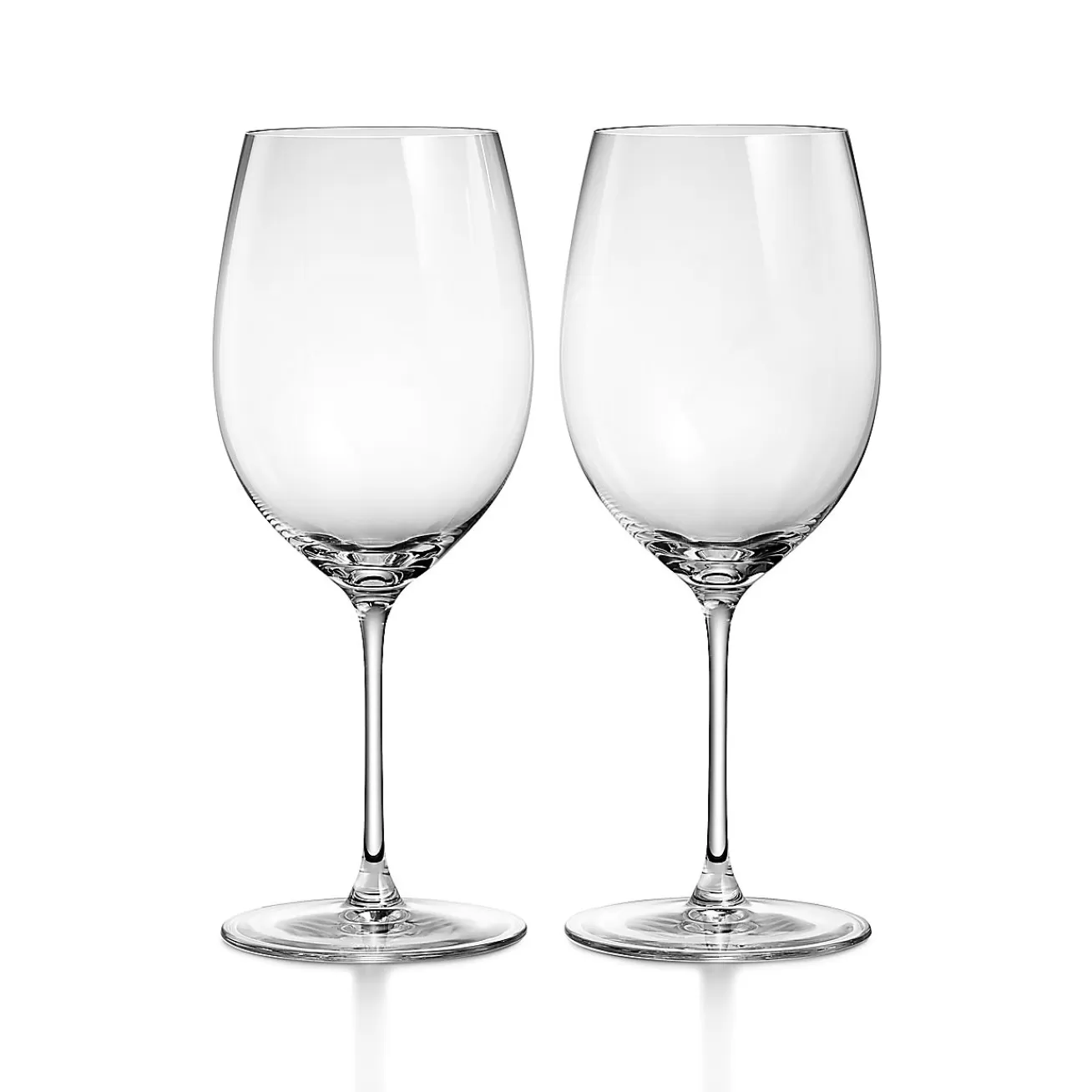 Tiffany & Co. Tiffany Home Essentials Red Wine Glasses in Crystal Glass, Set of Two | ^ The Home | Housewarming Gifts