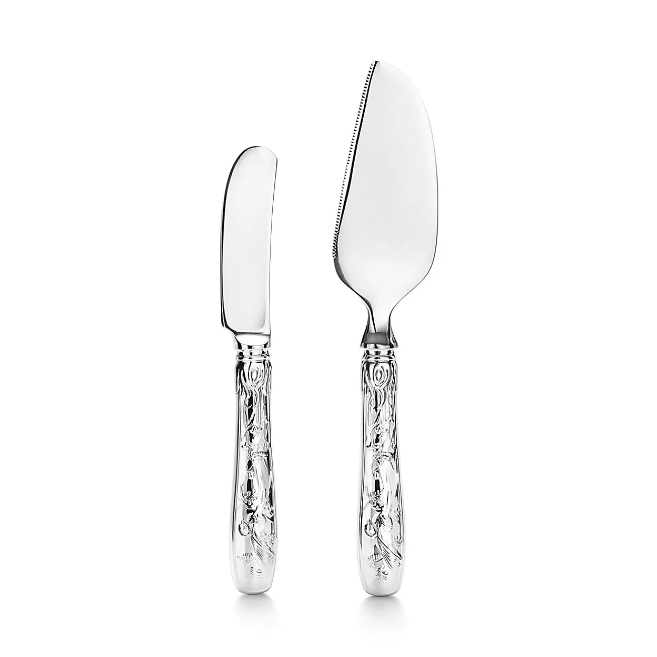 Tiffany & Co. Tiffany Jardin cheese knife and server in sterling silver. | ^ The Couple | Wedding Gifts