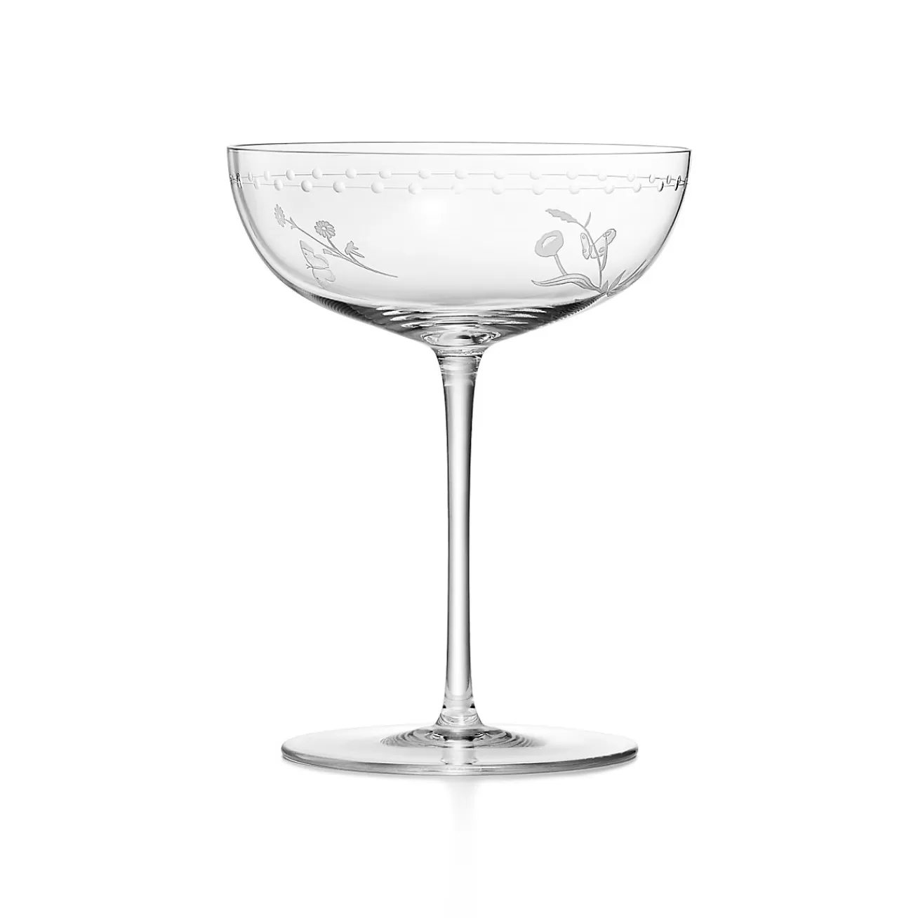 Tiffany & Co. Tiffany Jardin Coupe in Hand-etched Glass | ^ The Home | Housewarming Gifts