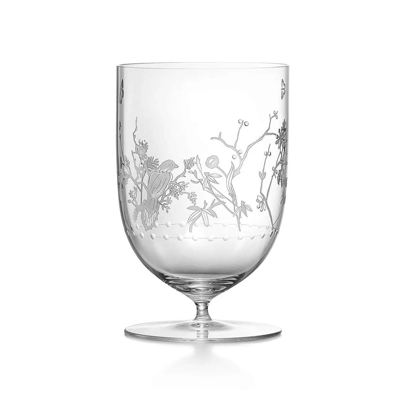 Tiffany & Co. Tiffany Jardin Water Glass in Hand-etched Glass | ^ The Home | Housewarming Gifts
