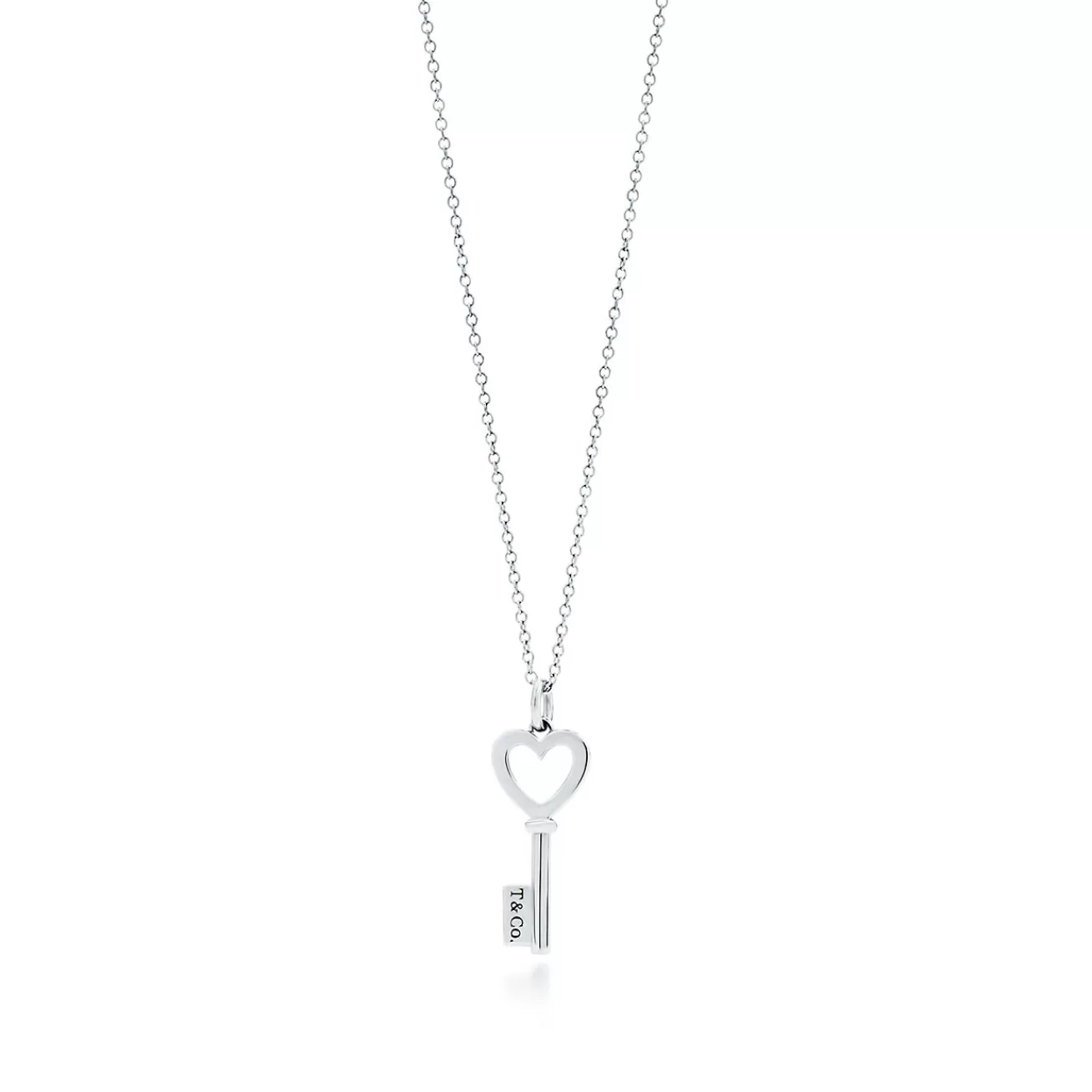 Tiffany & Co. Tiffany Keys Heart Key Pendant in Silver | ^ Necklaces & Pendants