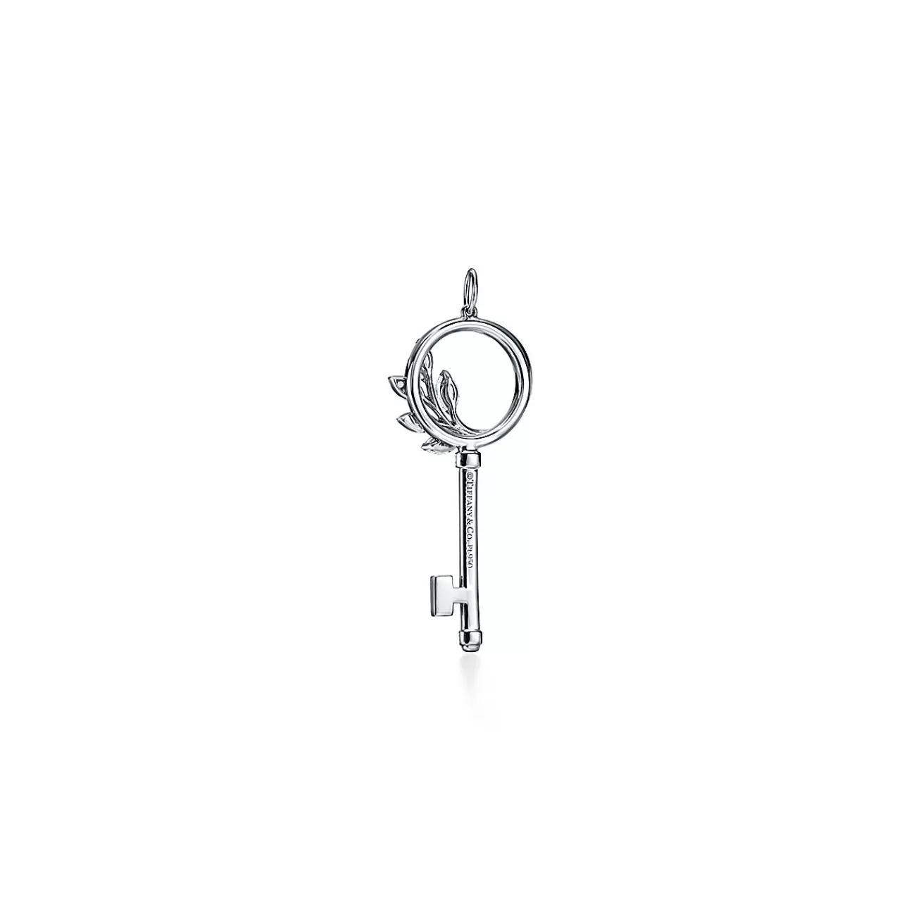 Tiffany & Co. Tiffany Keys Tiffany Victoria® diamond vine circle key in platinum, medium. | ^ Platinum Jewelry | Diamond Jewelry