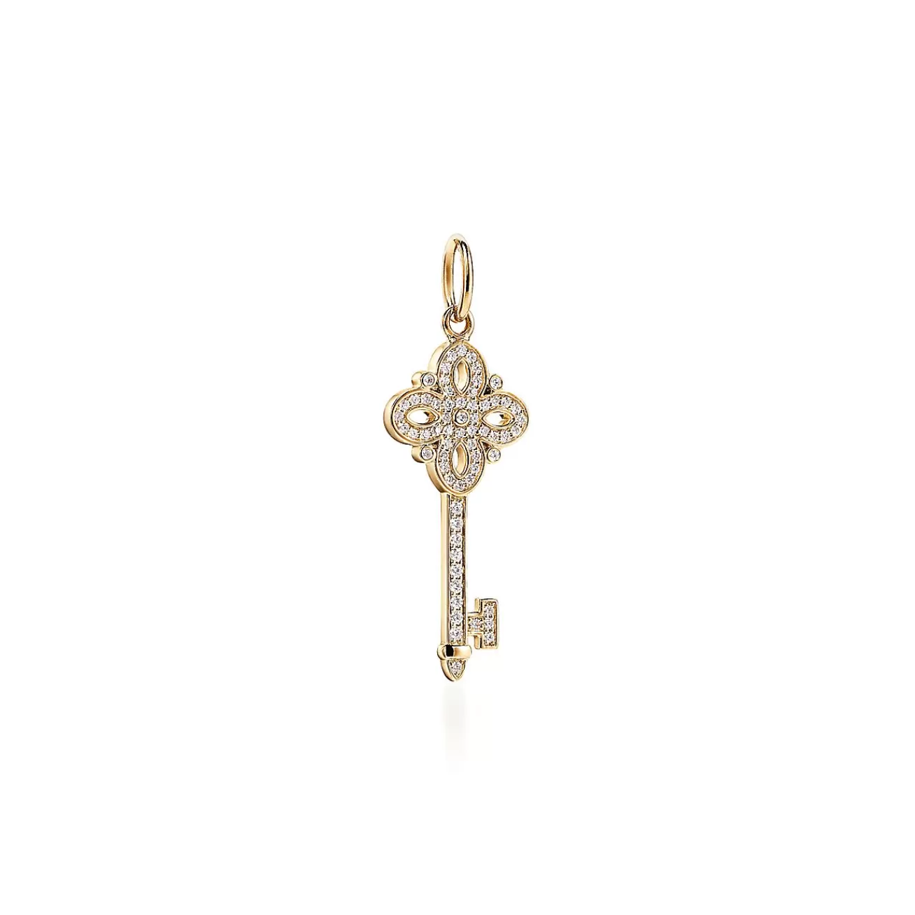 Tiffany & Co. Tiffany Keys Tiffany Victoria® key in 18k gold with diamonds, mini. | ^ Gold Jewelry | Diamond Jewelry