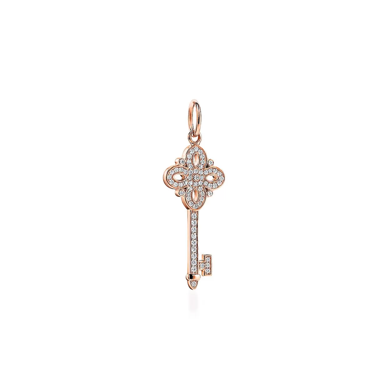 Tiffany & Co. Tiffany Keys Tiffany Victoria® key in 18k rose gold with diamonds, mini. | ^ Rose Gold Jewelry | Diamond Jewelry