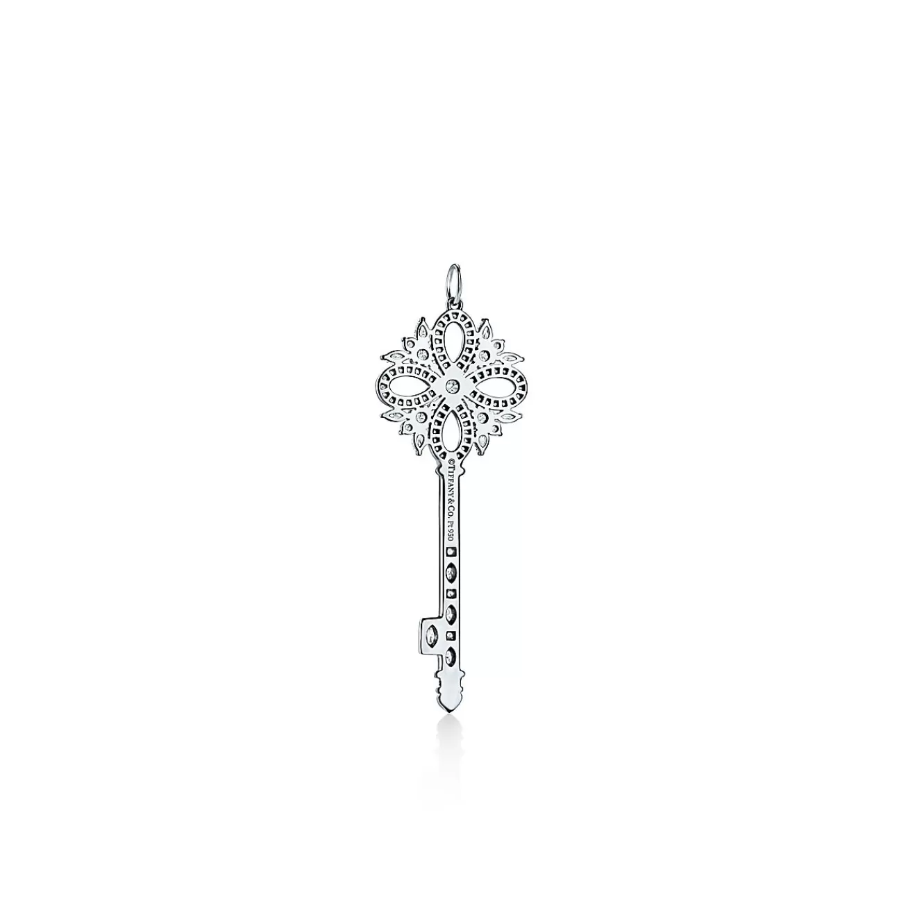 Tiffany & Co. Tiffany Keys Tiffany Victoria® key pendant in platinum with diamonds. | ^ Platinum Jewelry | Diamond Jewelry