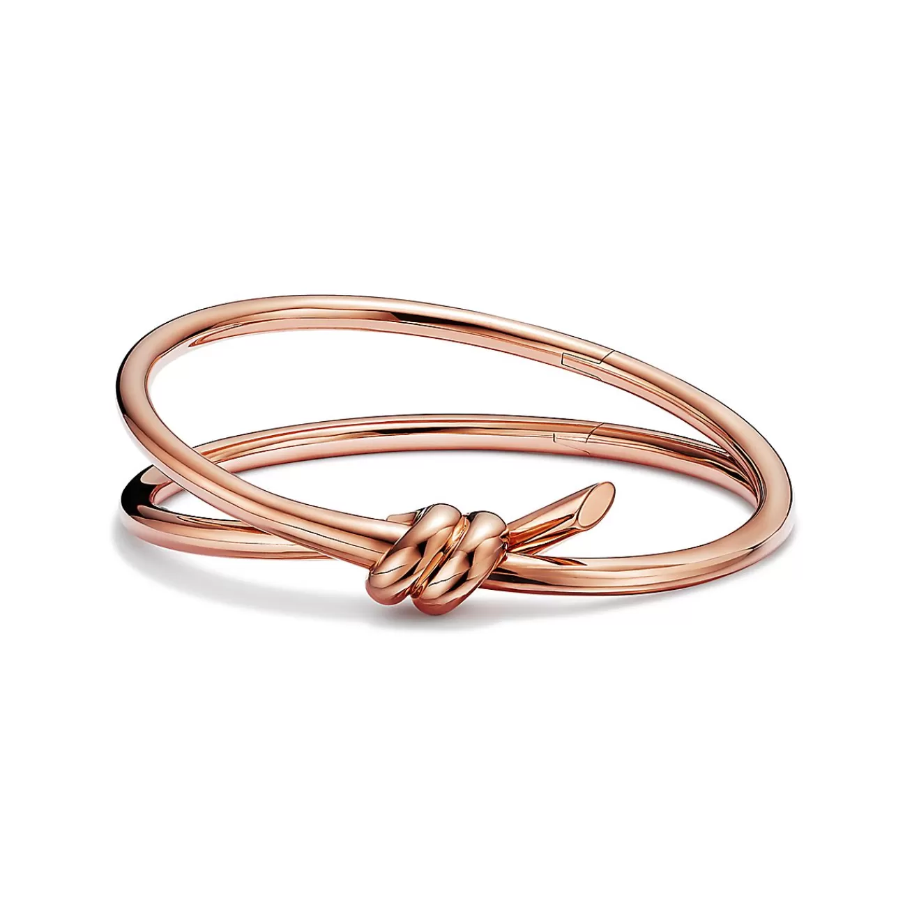 Tiffany & Co. Tiffany Knot Double Row Hinged Bangle in Rose Gold | ^ Bracelets | Men's Jewelry