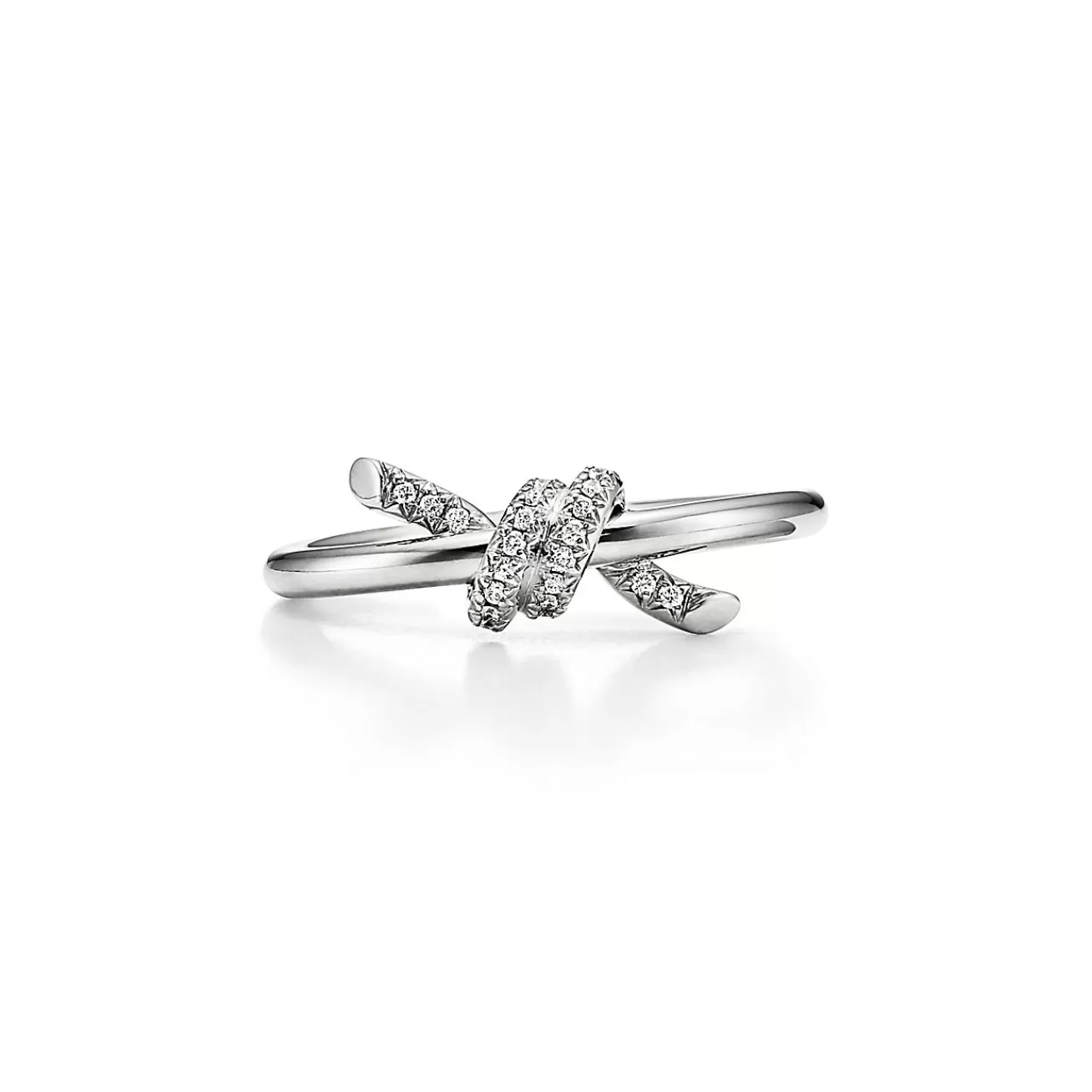 Tiffany & Co. Tiffany Knot Ring in White Gold with Diamonds | ^ Rings | Diamond Jewelry