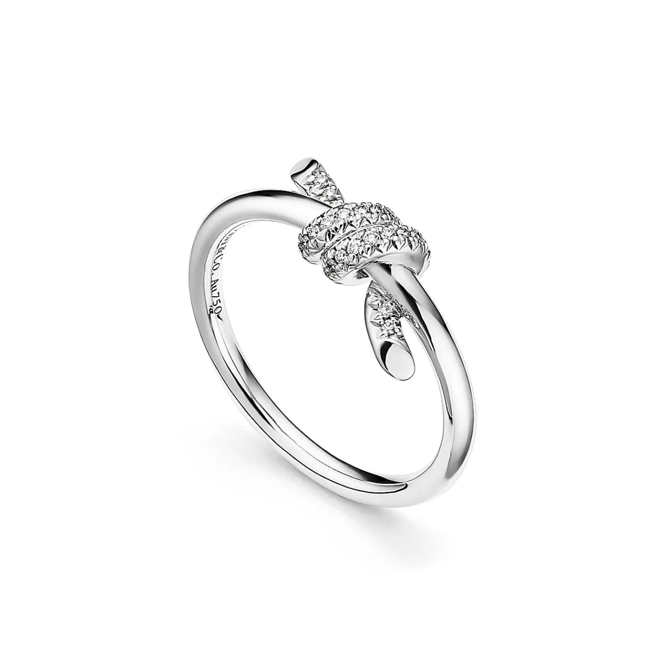 Tiffany & Co. Tiffany Knot Ring in White Gold with Diamonds | ^ Rings | Diamond Jewelry