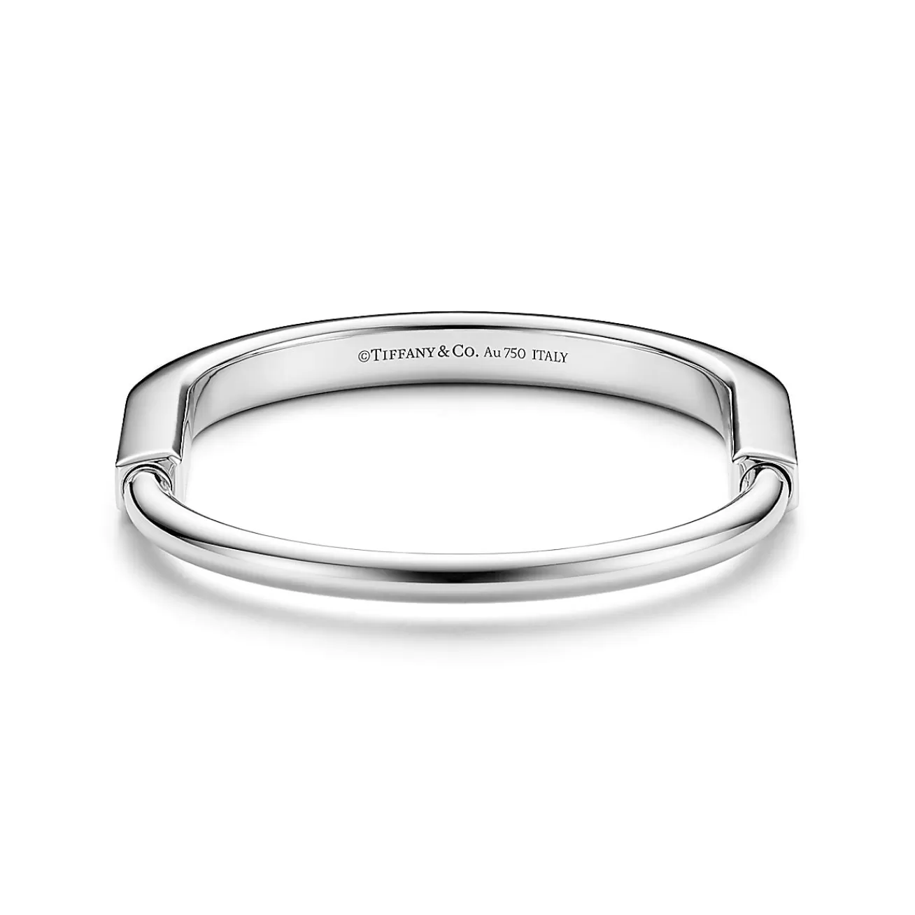 Tiffany & Co. Tiffany Lock Bangle in White Gold | ^ Bracelets | Men's Jewelry