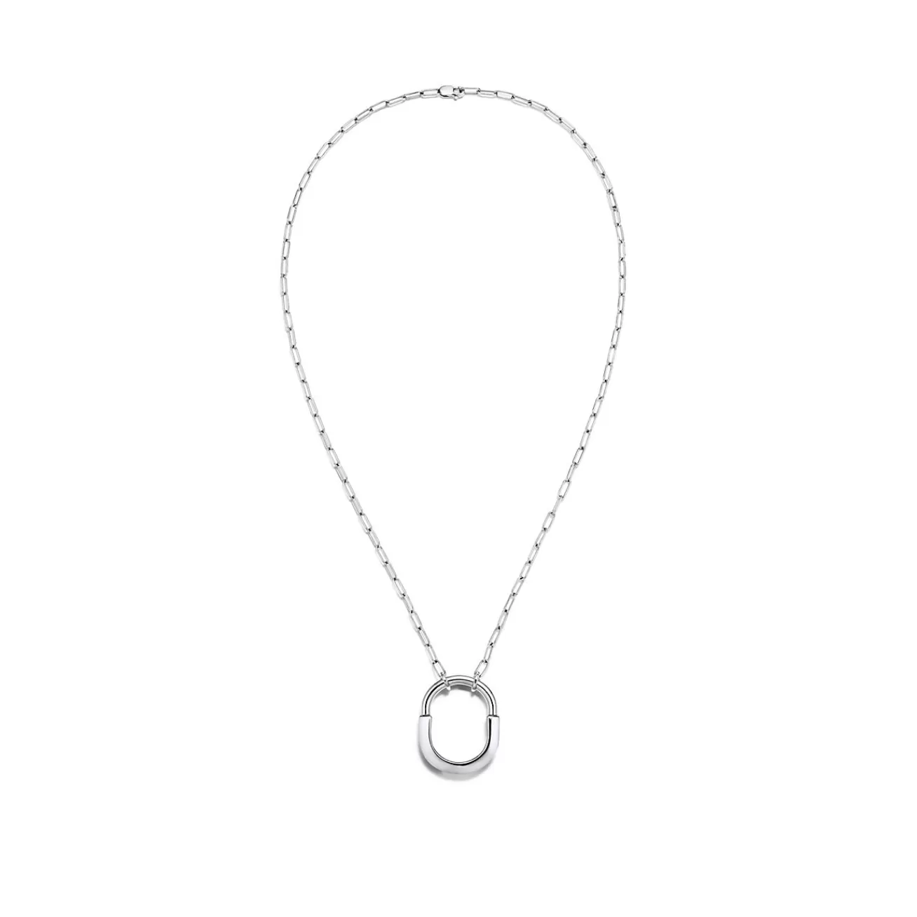 Tiffany & Co. Tiffany Lock Pendant in White Gold, Medium | ^ Necklaces & Pendants | Tiffany Lock