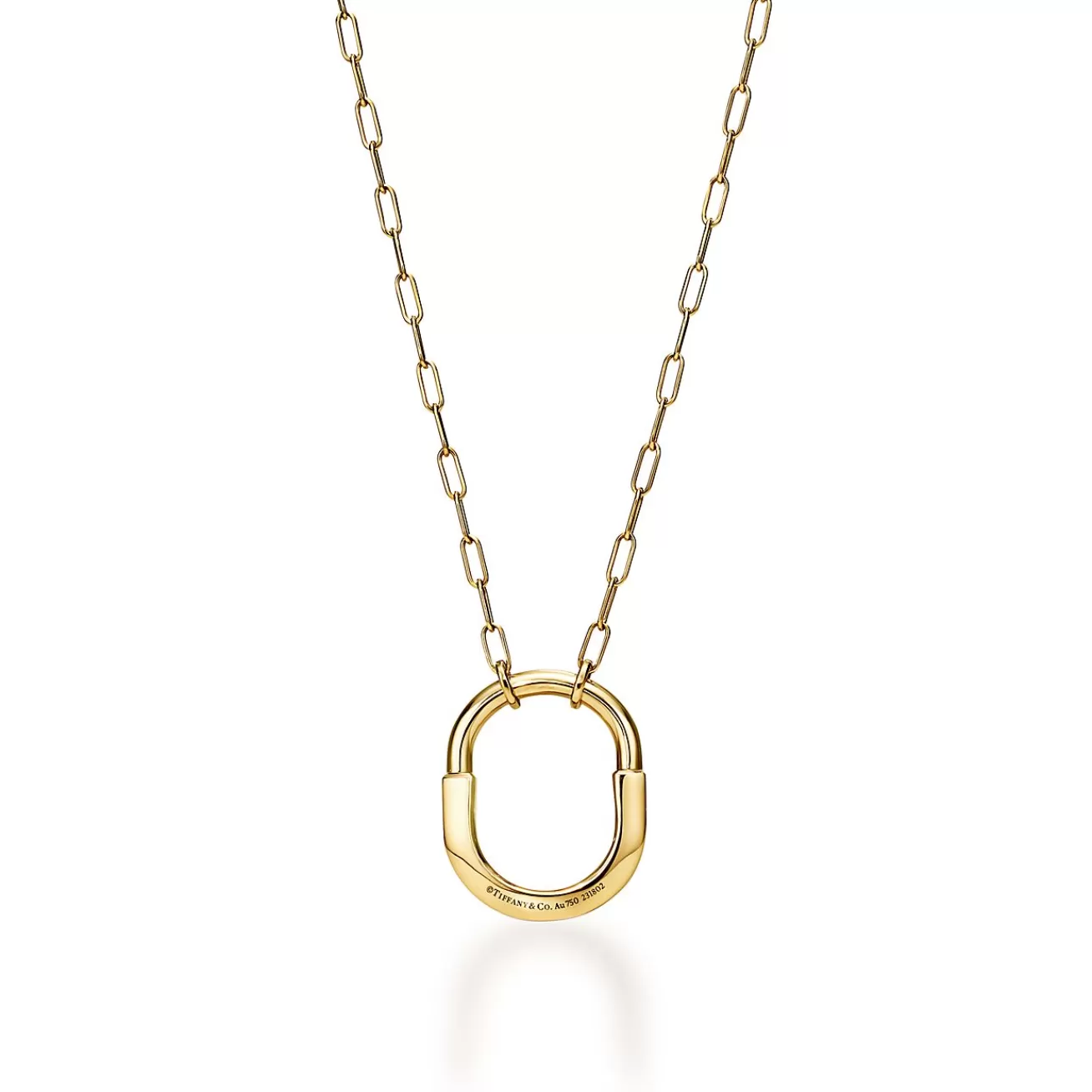 Tiffany & Co. Tiffany Lock Pendant in Yellow Gold, Medium | ^ Necklaces & Pendants | Gifts for Her