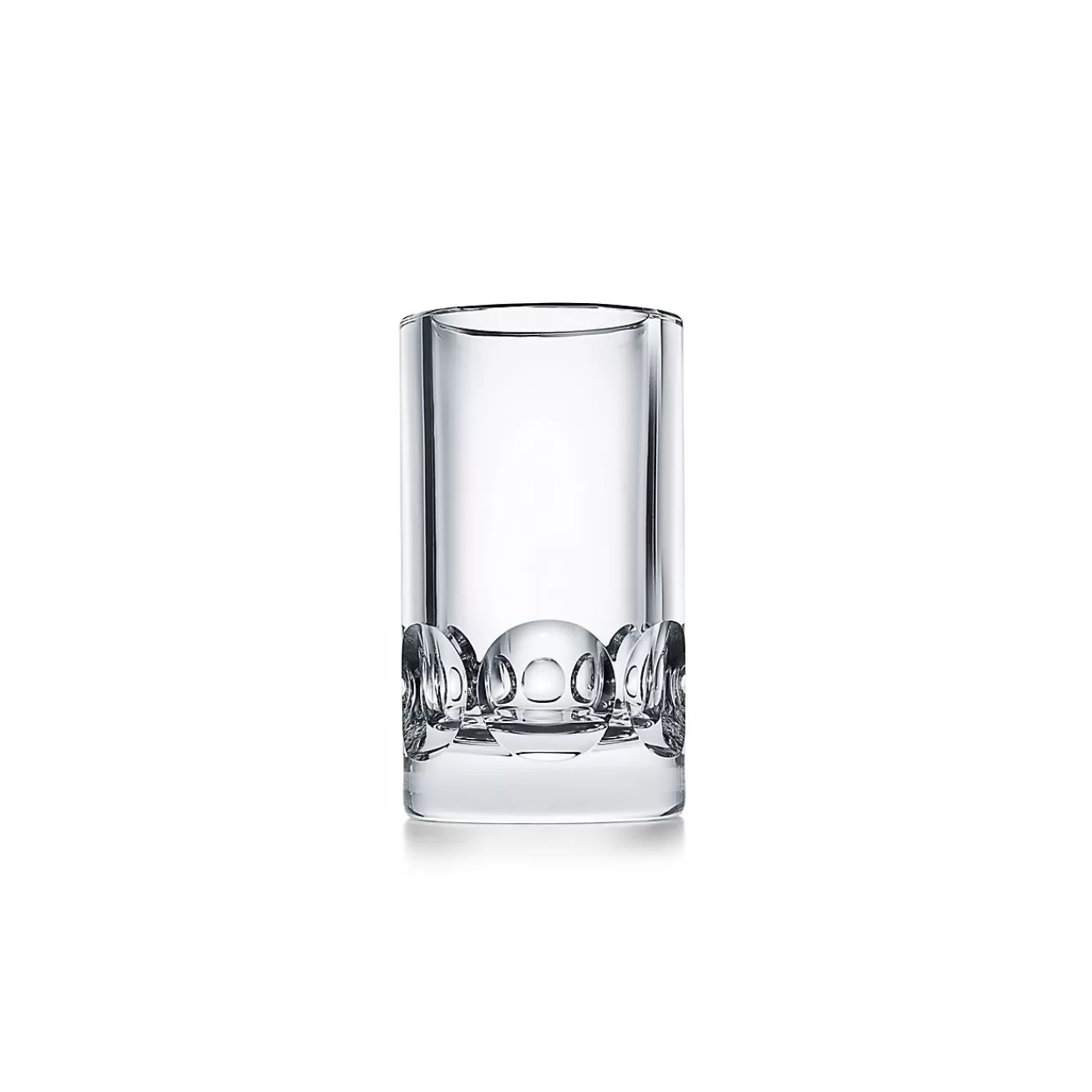 Tiffany & Co. Tiffany Pearl Cut vase in mouth-blown crystal glass, 12" high. | ^ Decor