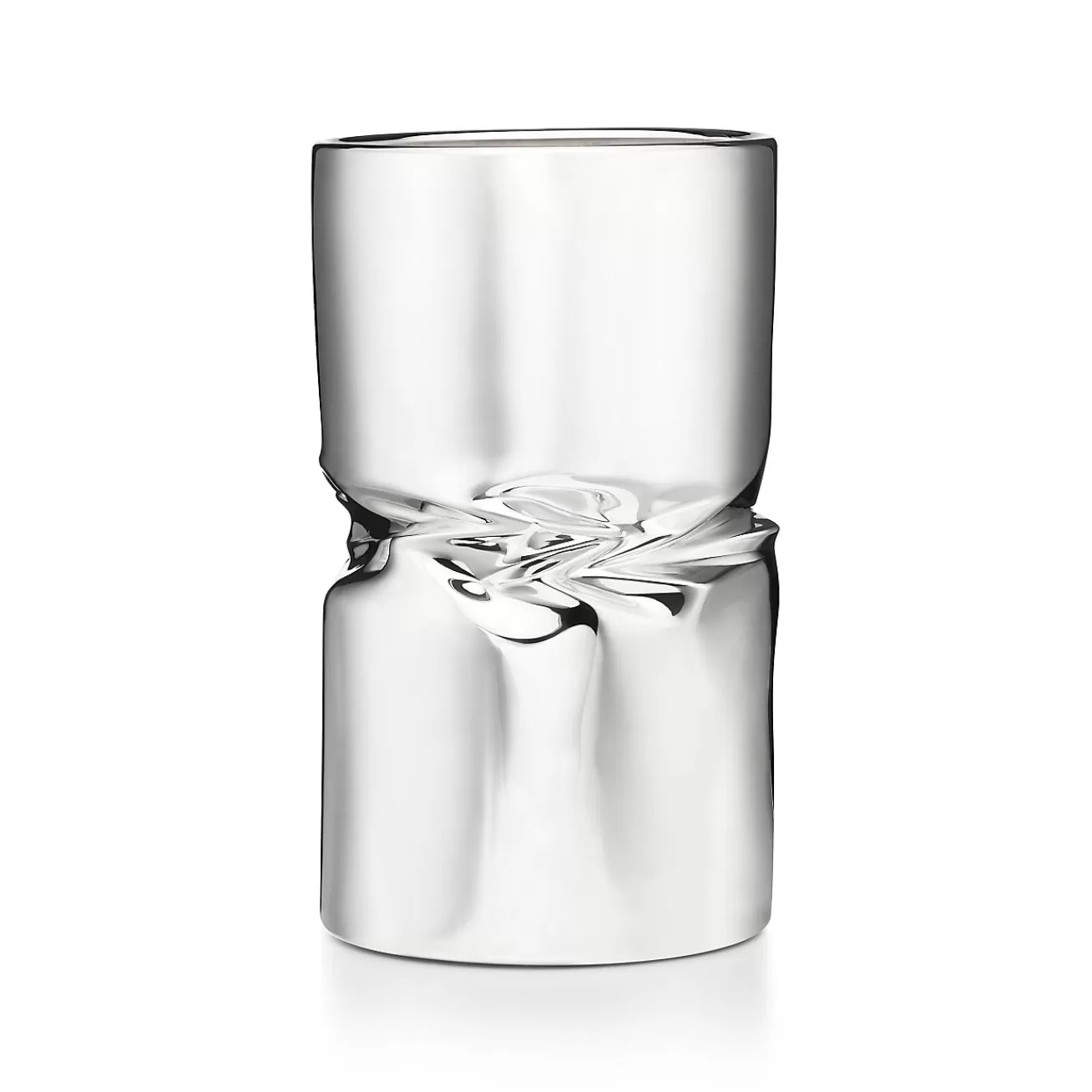 Tiffany & Co. Tiffany Silver Crush Vase in Sterling Silver | ^ The Home | Housewarming Gifts