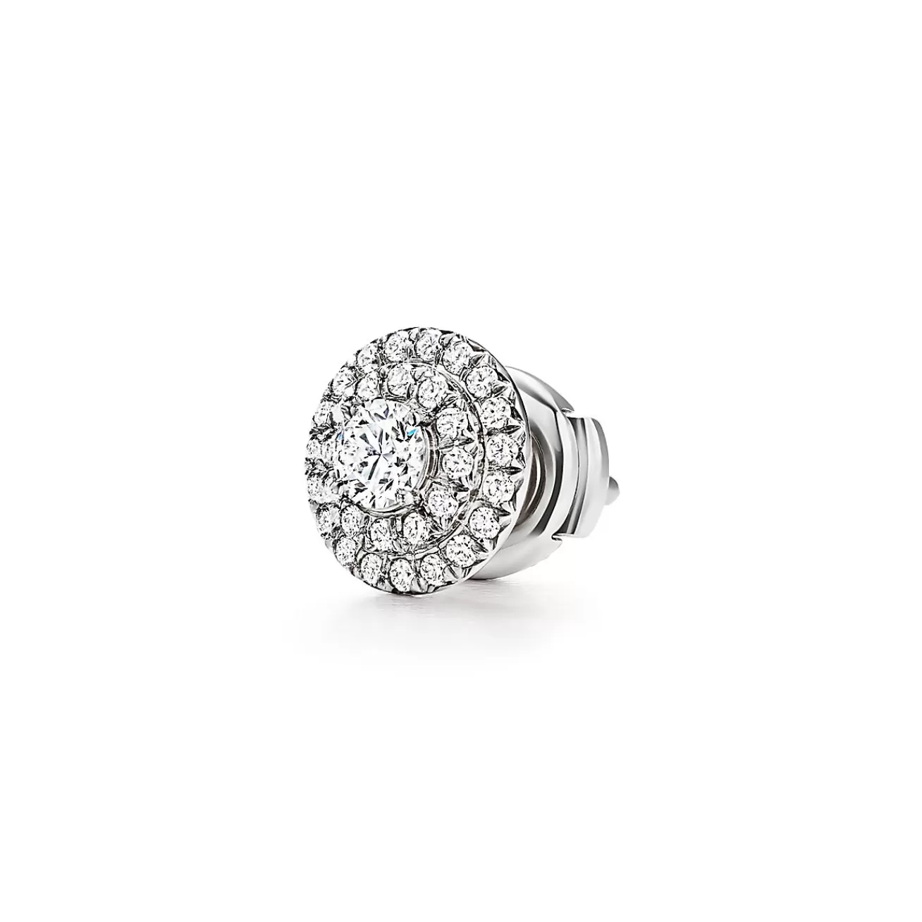 Tiffany & Co. Tiffany Soleste® earrings in platinum with round brilliant diamonds. | ^ Earrings | Dainty Jewelry
